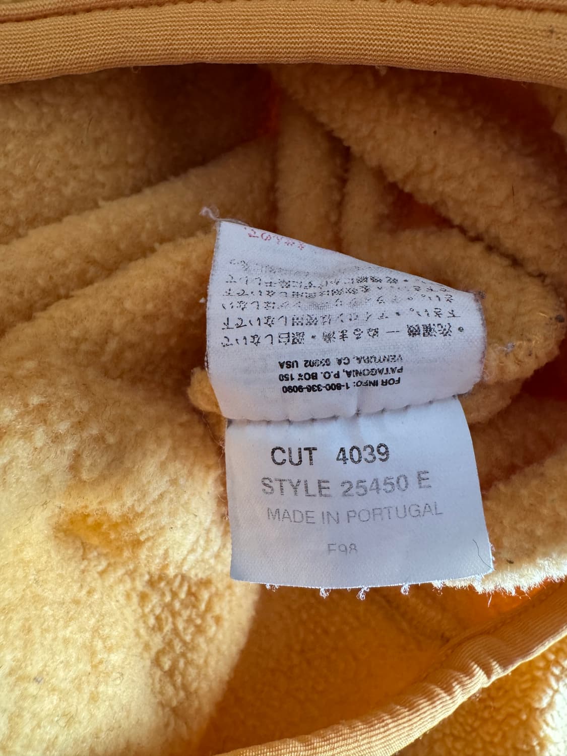 [L] 파타고니아 신칠라 빈티지 라이트 옐로우 상품이미지6