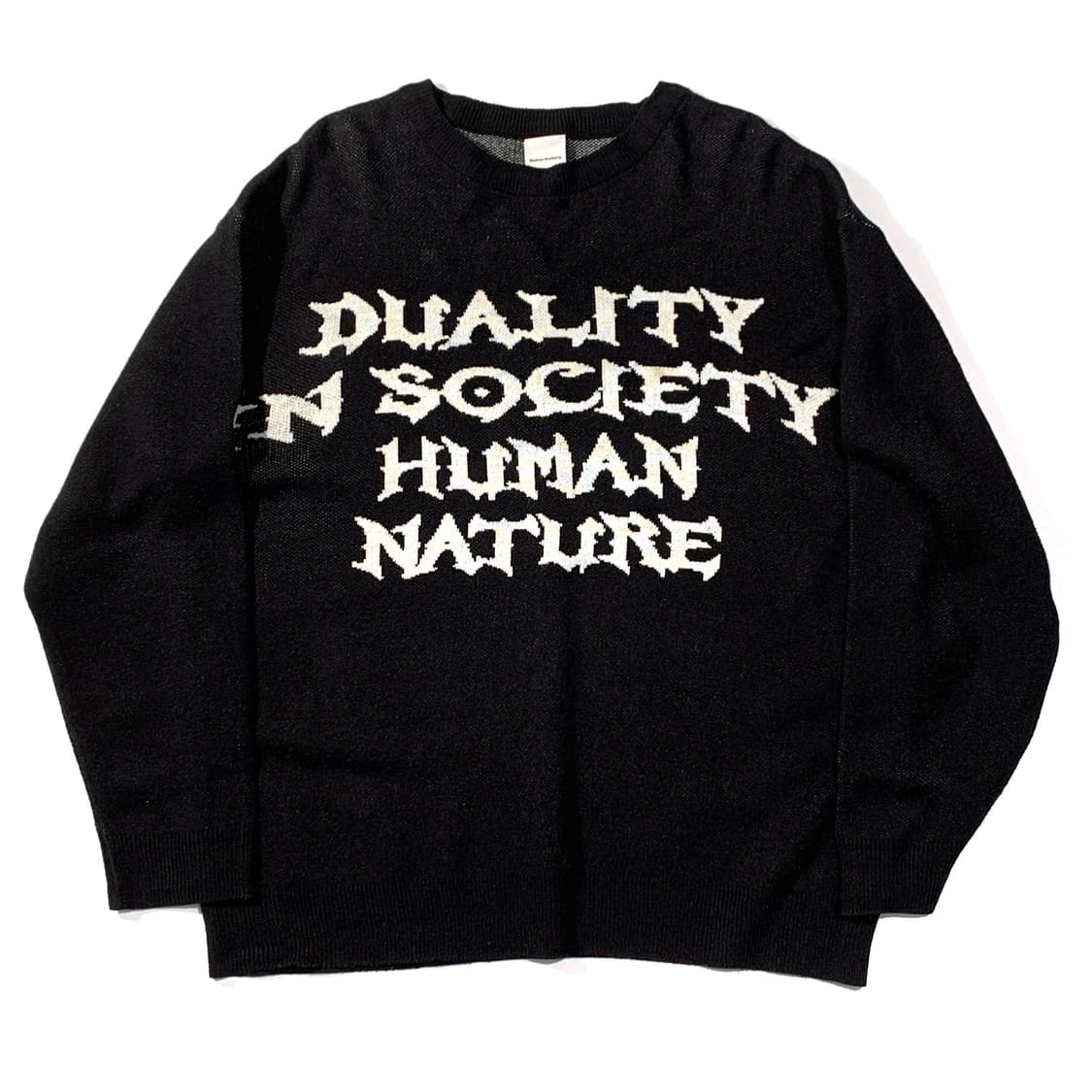 가터 갤러리 스펠로고 라운드 니트 상품이미지1