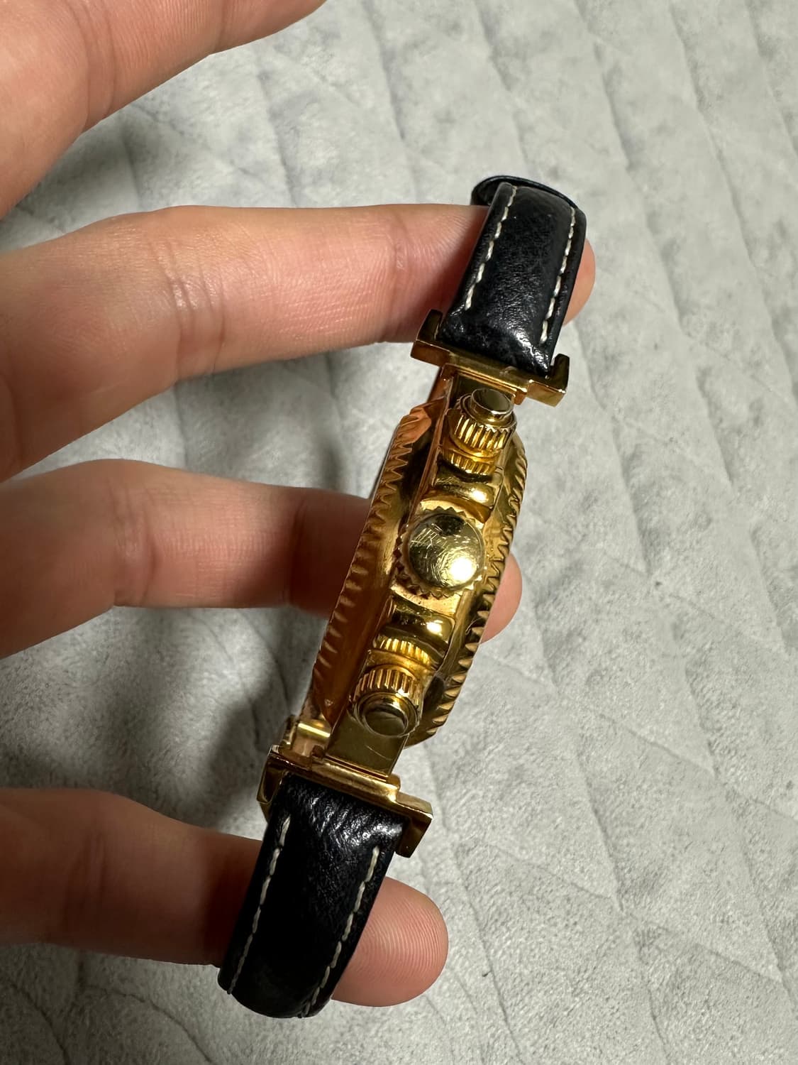 드바스크 앱송 유광골드 블랙레더 상품이미지7