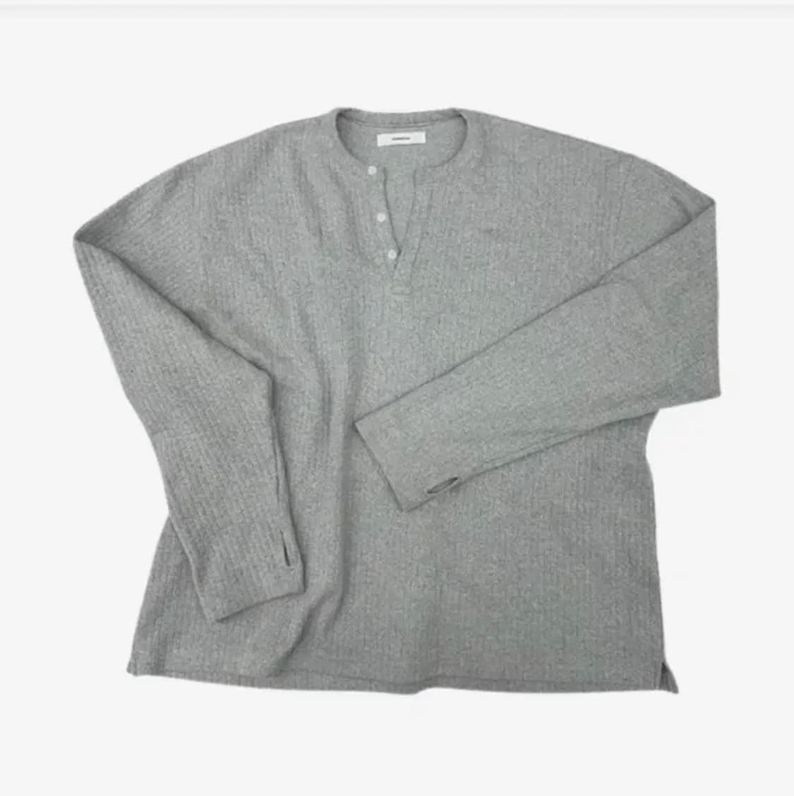 논노드 핑거홀 헨리넥 긴팔티(2) 상품이미지1