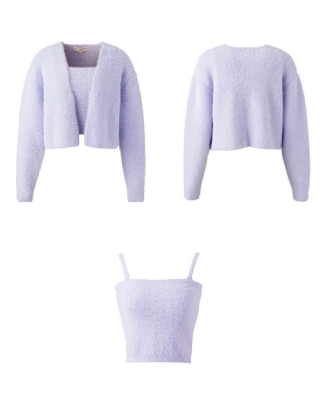 유어네임히얼 촉촉이 가디건 세트 라벤더 상품이미지1