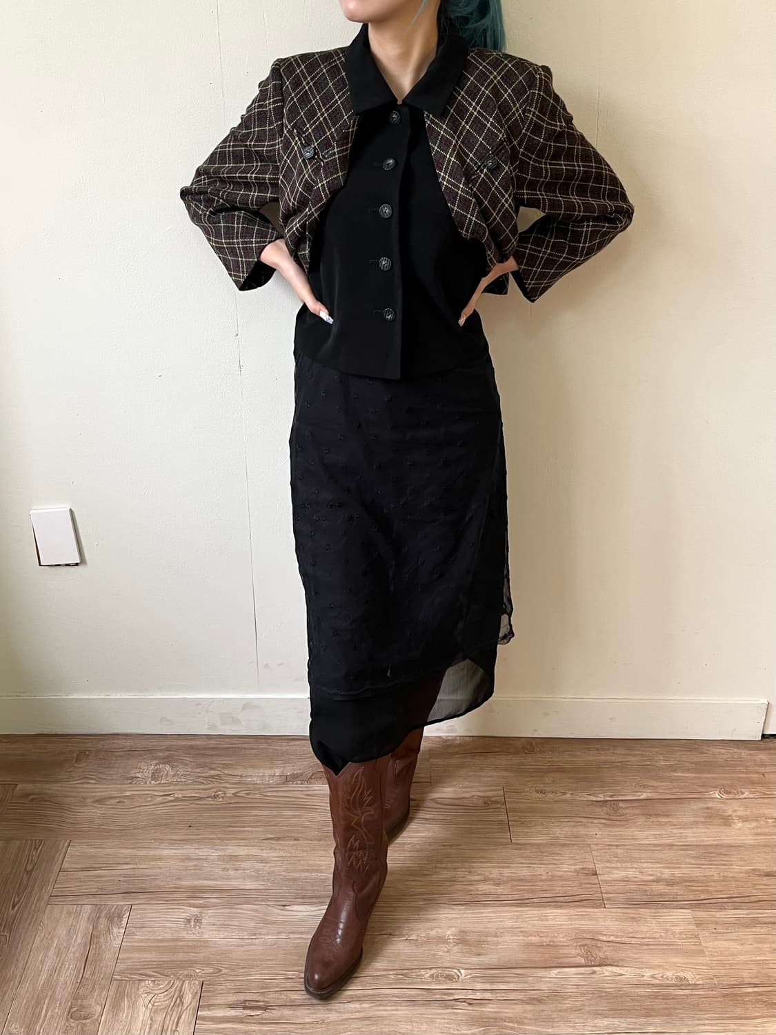 MILOMBRE 트위드 더블 자켓 상품이미지5