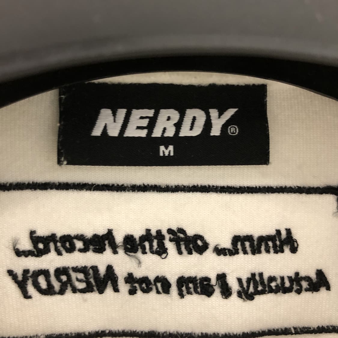 NERDY 널디 벨벳 화이트져지 M 상품이미지5