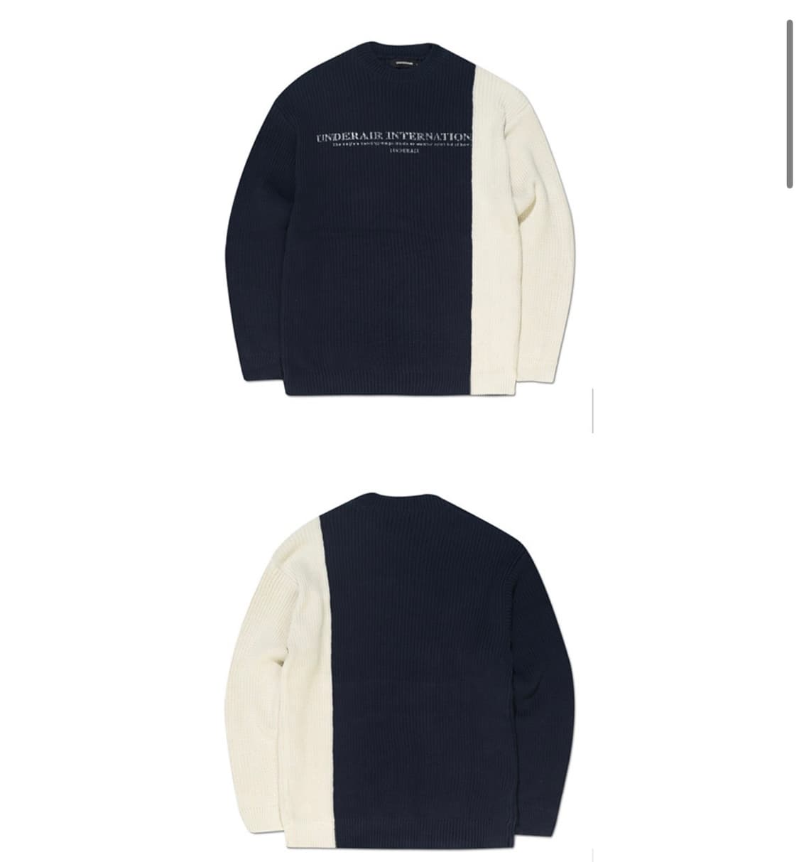 언더에어 COMPOFACE KNIT - BLACK 상품이미지2