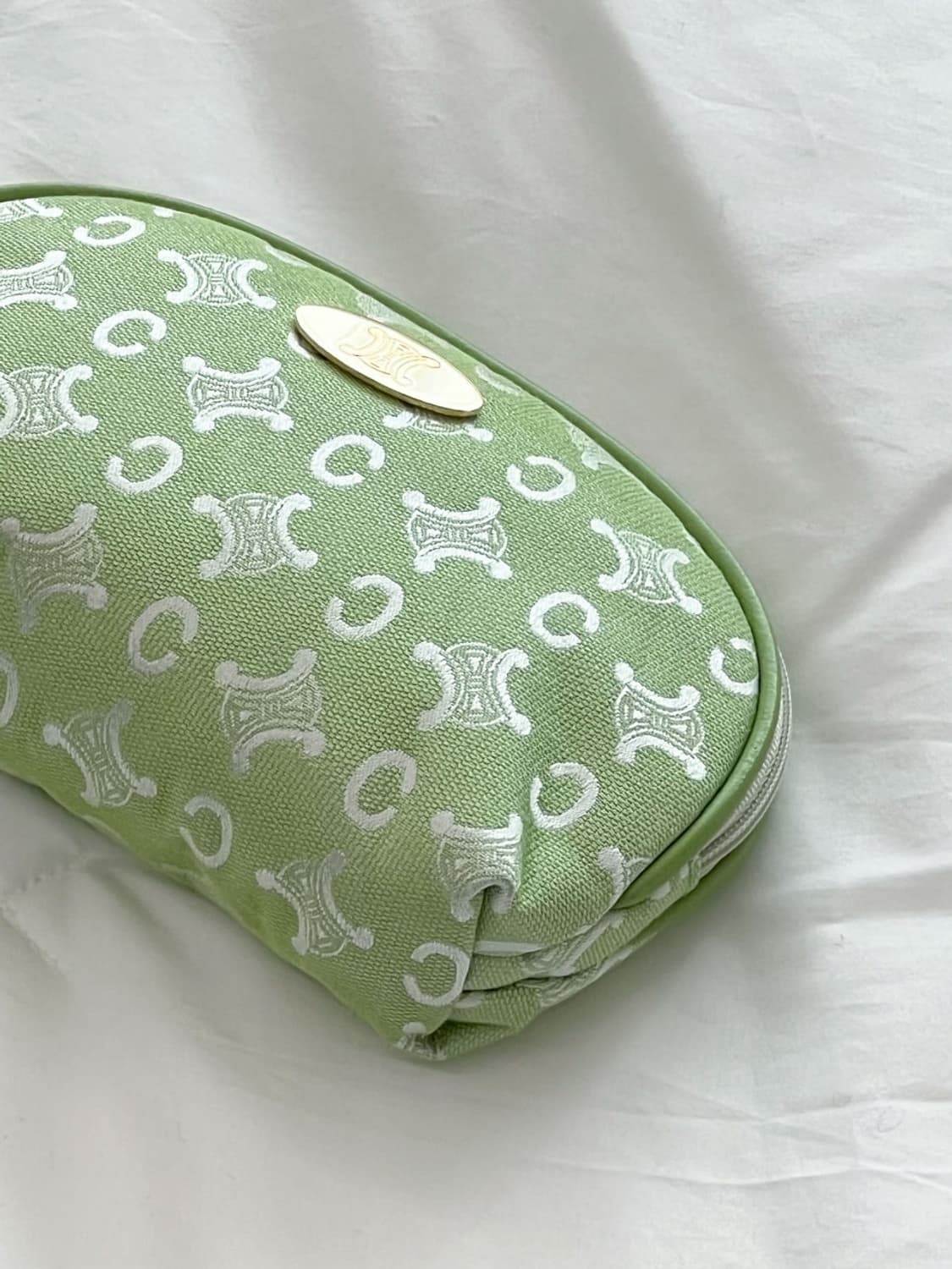 [새상품] celine / 셀린느 파우치 옐로우그린 상품이미지6