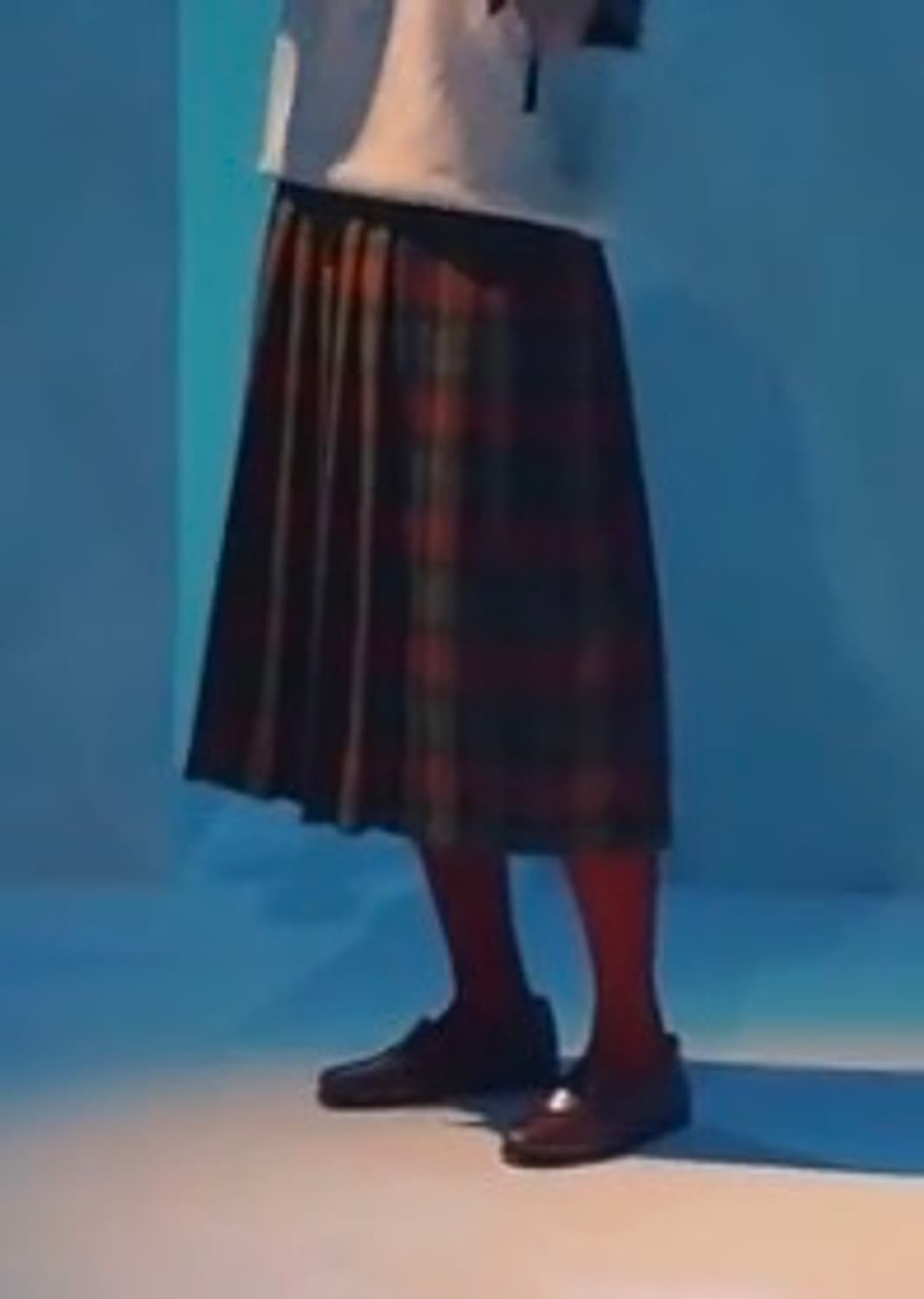 빈티지 체크 스커트 상품이미지6