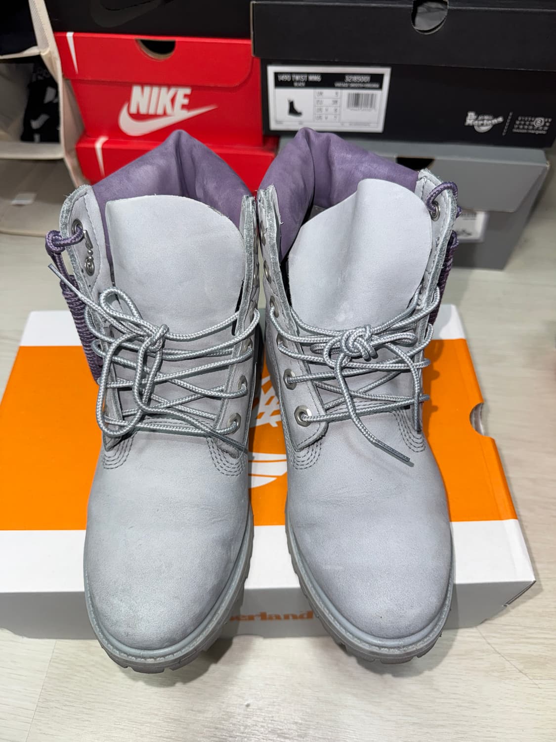 팀버랜드 6인치 프리미엄 라이트 그레이 여성 부츠 240 상품이미지2