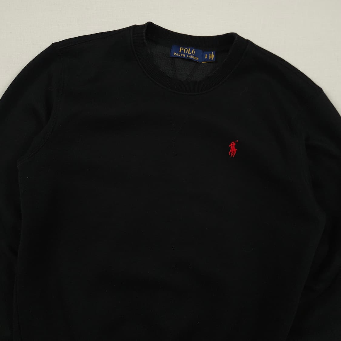 S(90) 폴로 랄프로렌 기모 롱슬리브 블랙 상품이미지1