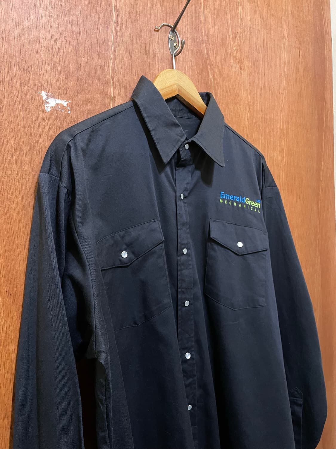 (L) Dickies 디키즈 자수 워크 셔츠 블랙 상품이미지2