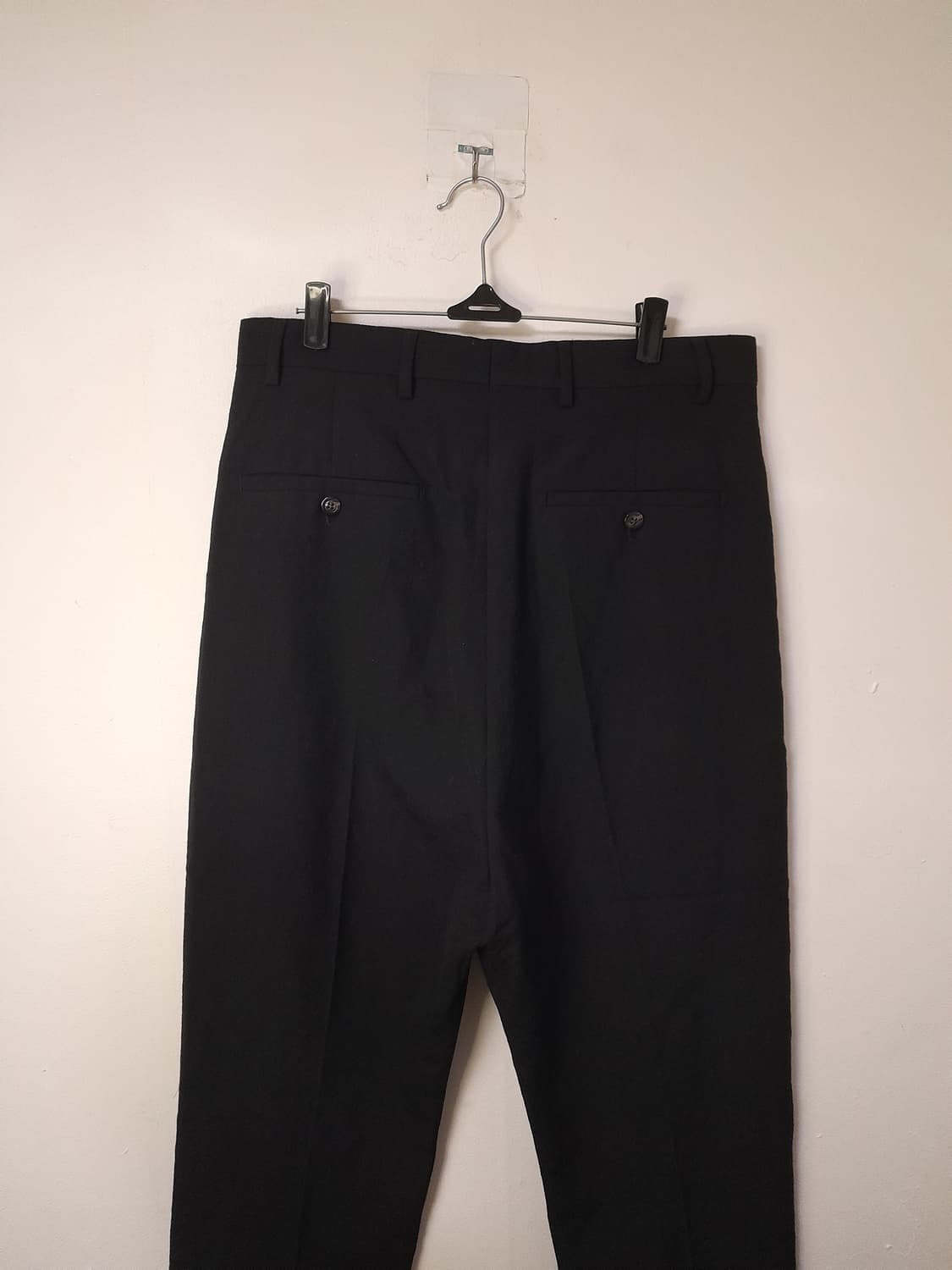 릭오웬스 블랙 DIRT 클래식 울슬랙스 46/30"~31" 상품이미지4