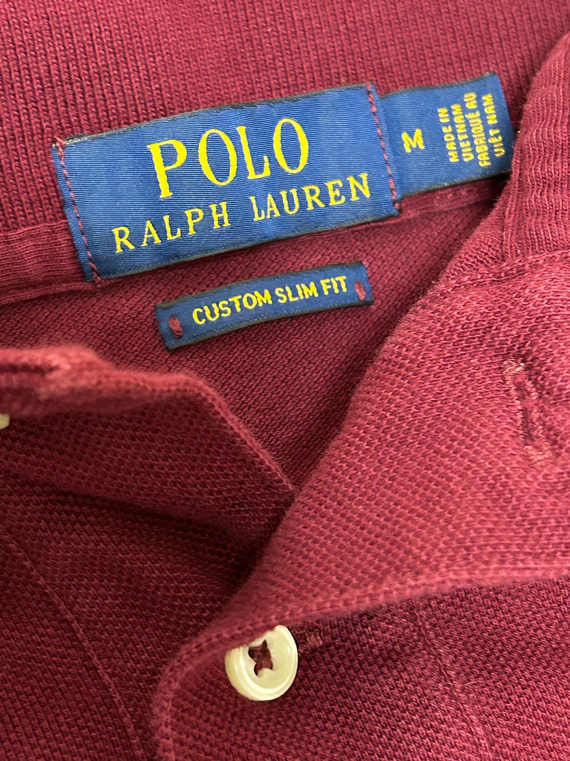 폴로 랄프로렌 버건디 pk 카라티 상품이미지4