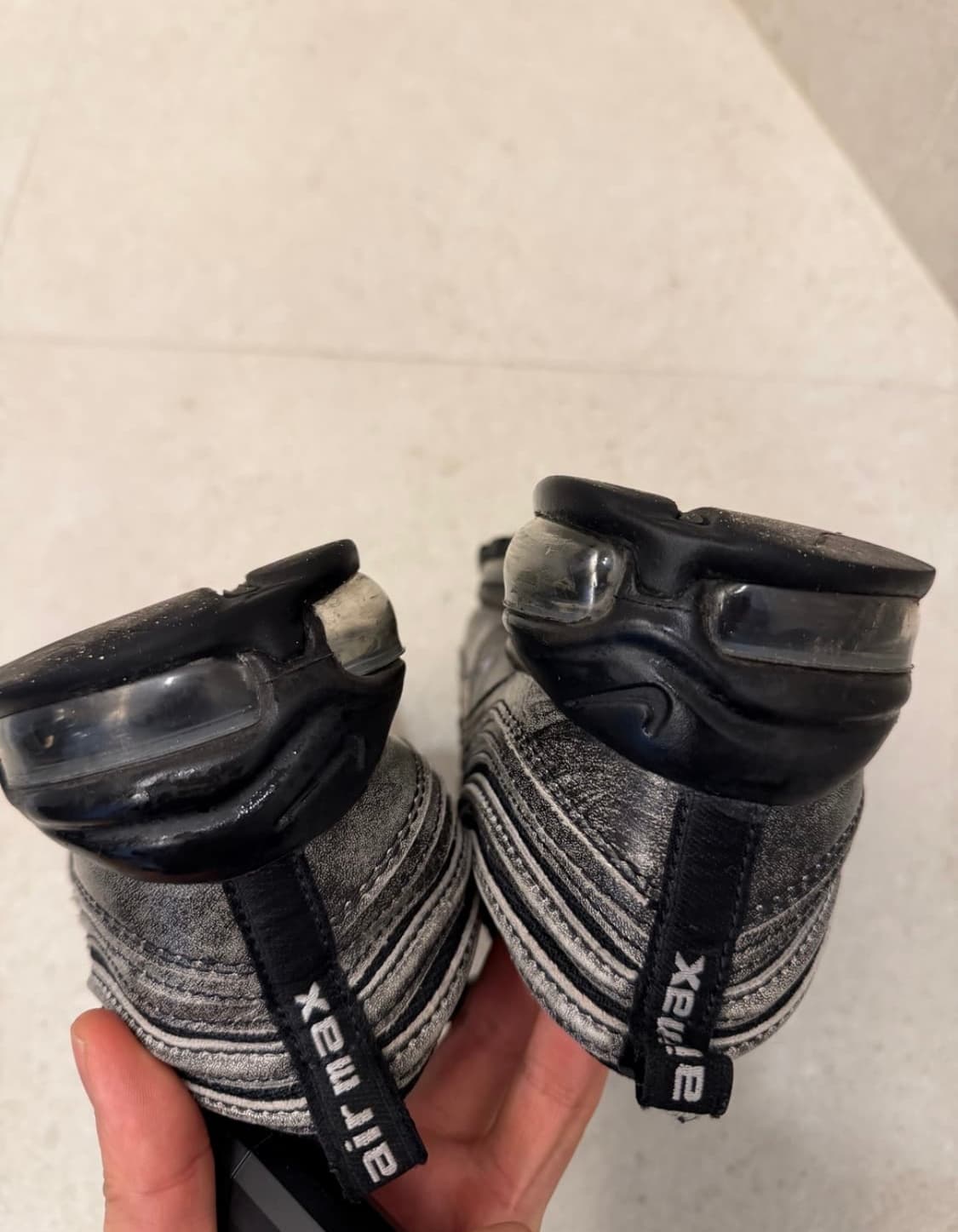 꼼데가르송 x 나이키 에어맥스 97 블랙 260  상품이미지5
