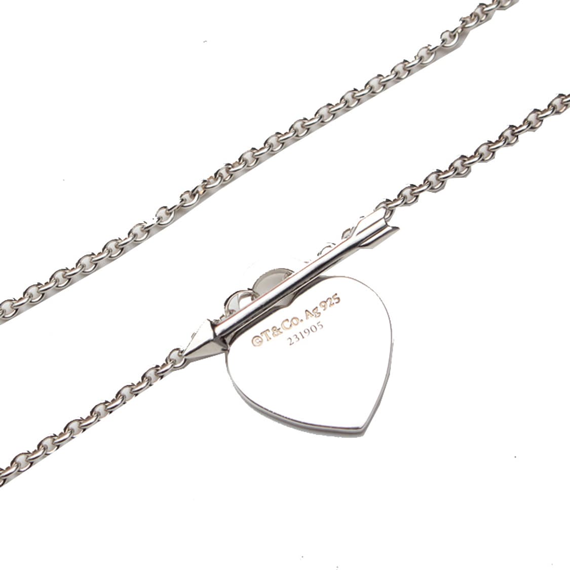 티파니 925실버 리턴투 러브스트럭 하트 태그 목걸이 상품이미지5