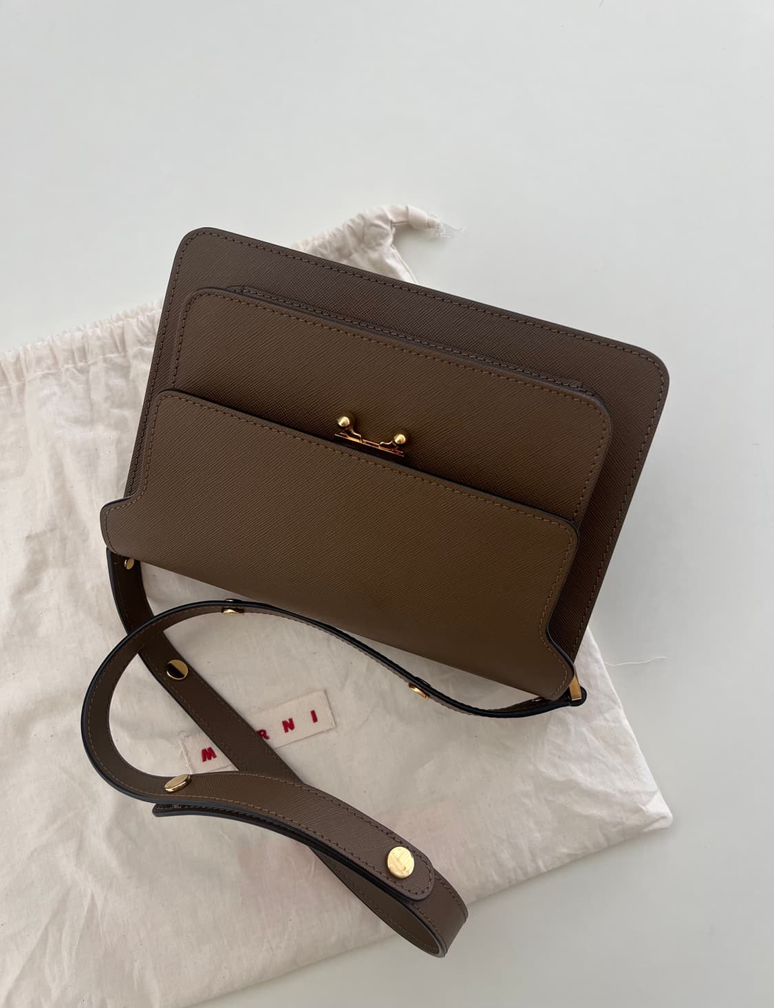 마르니 트렁크 미듐 브라운 상품이미지1