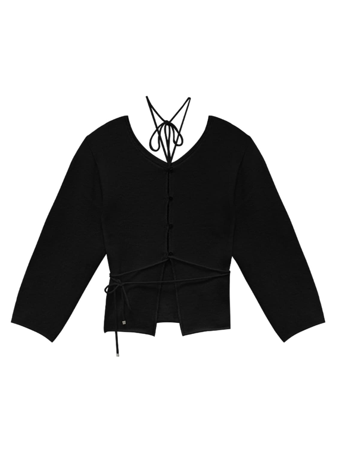 [트리밍버드] 투웨이 니트 블랙 상품이미지1