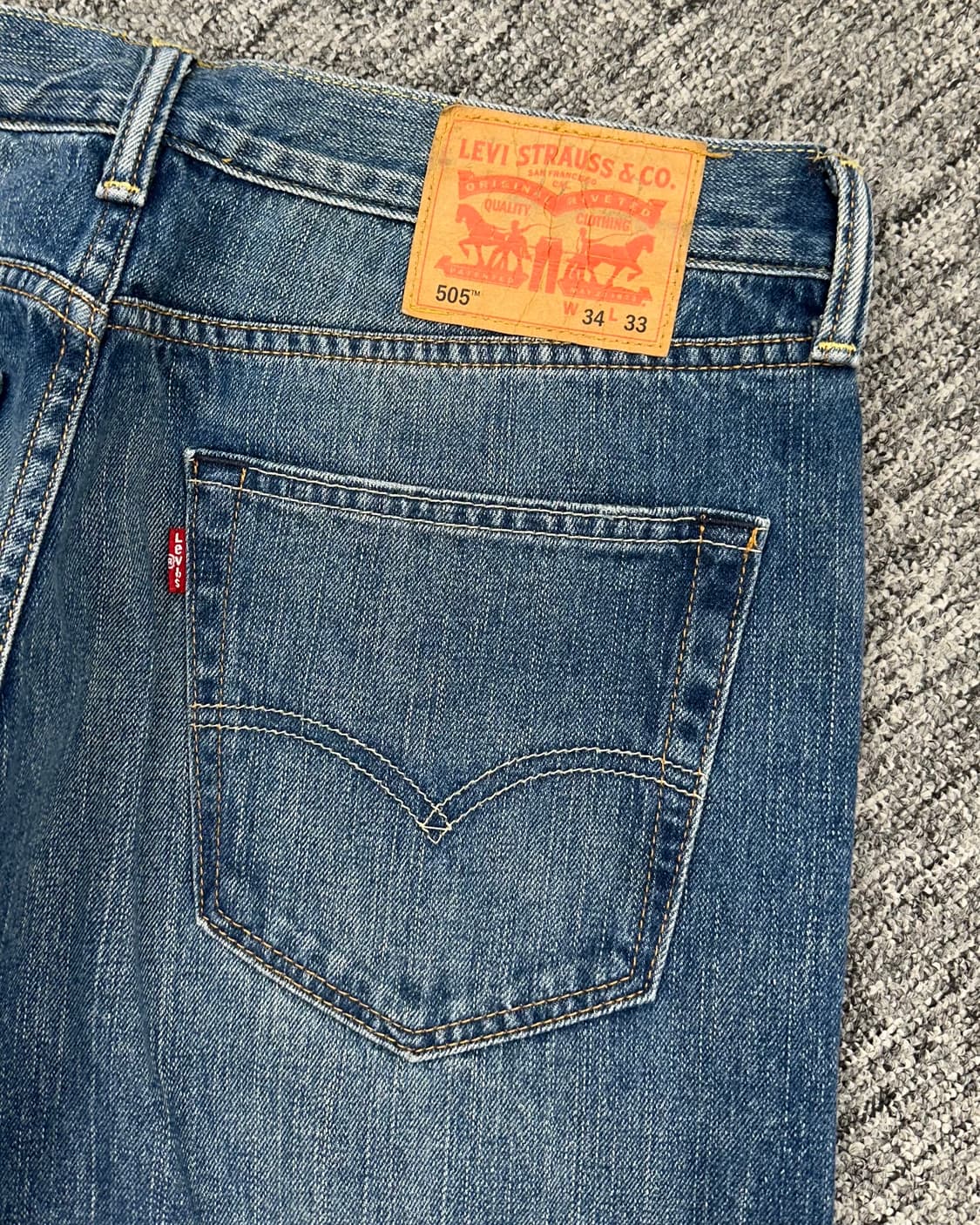 (허단42)리바이스 505 워싱데님-M1925 상품이미지6