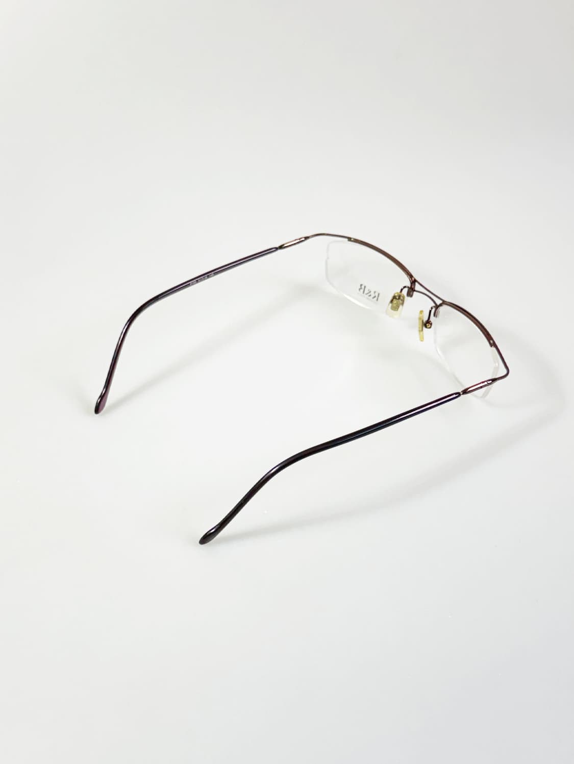 R&B EYEWEAR 반무테 스퀘어 메탈 빈티지 안경 상품이미지4