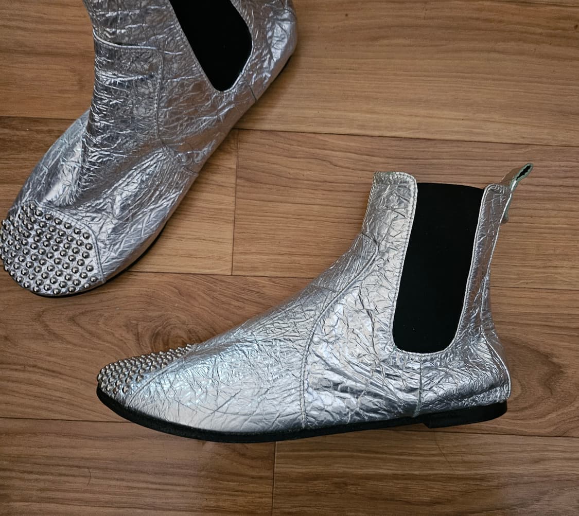 하쉬 실버 스터드 숏부츠 상품이미지2