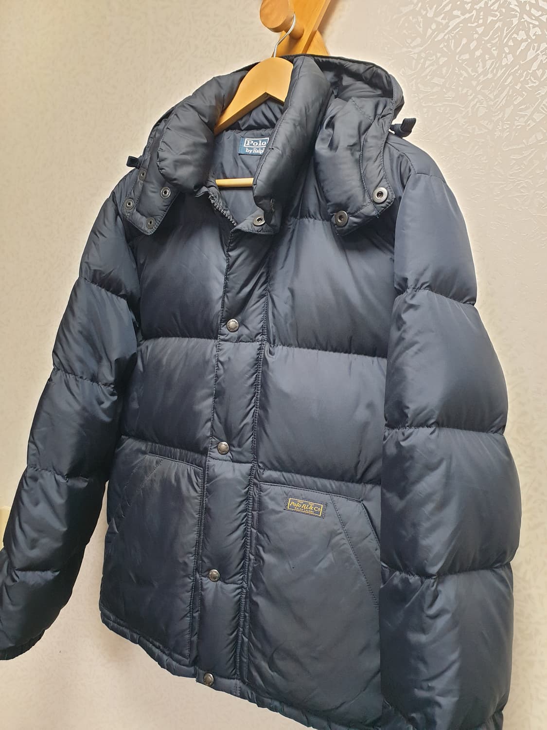 [m/95~100] 폴로 푸퍼 후드패딩 네이비 상품이미지1