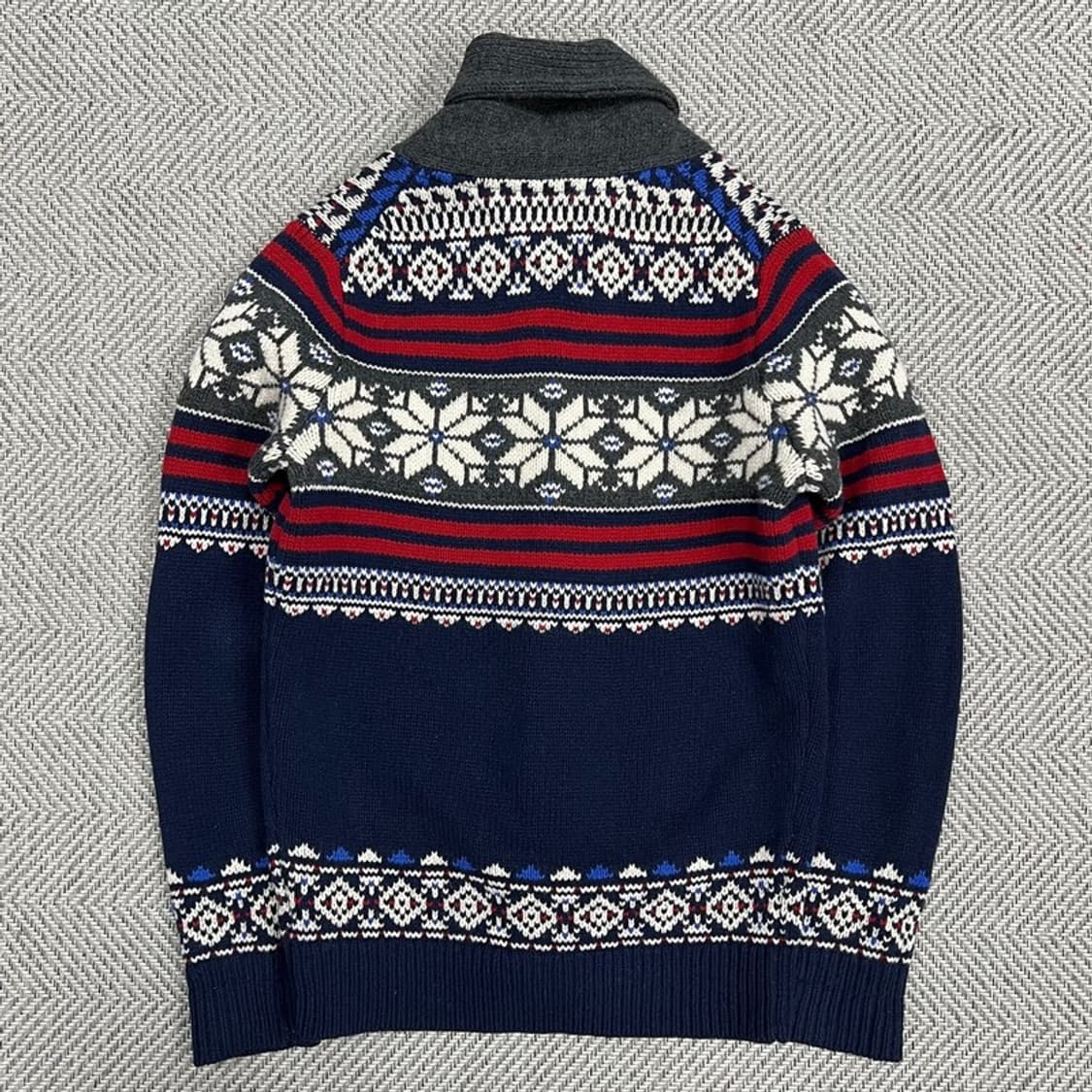 타미힐피거 눈꽃 패턴 가디건 v0853 상품이미지2