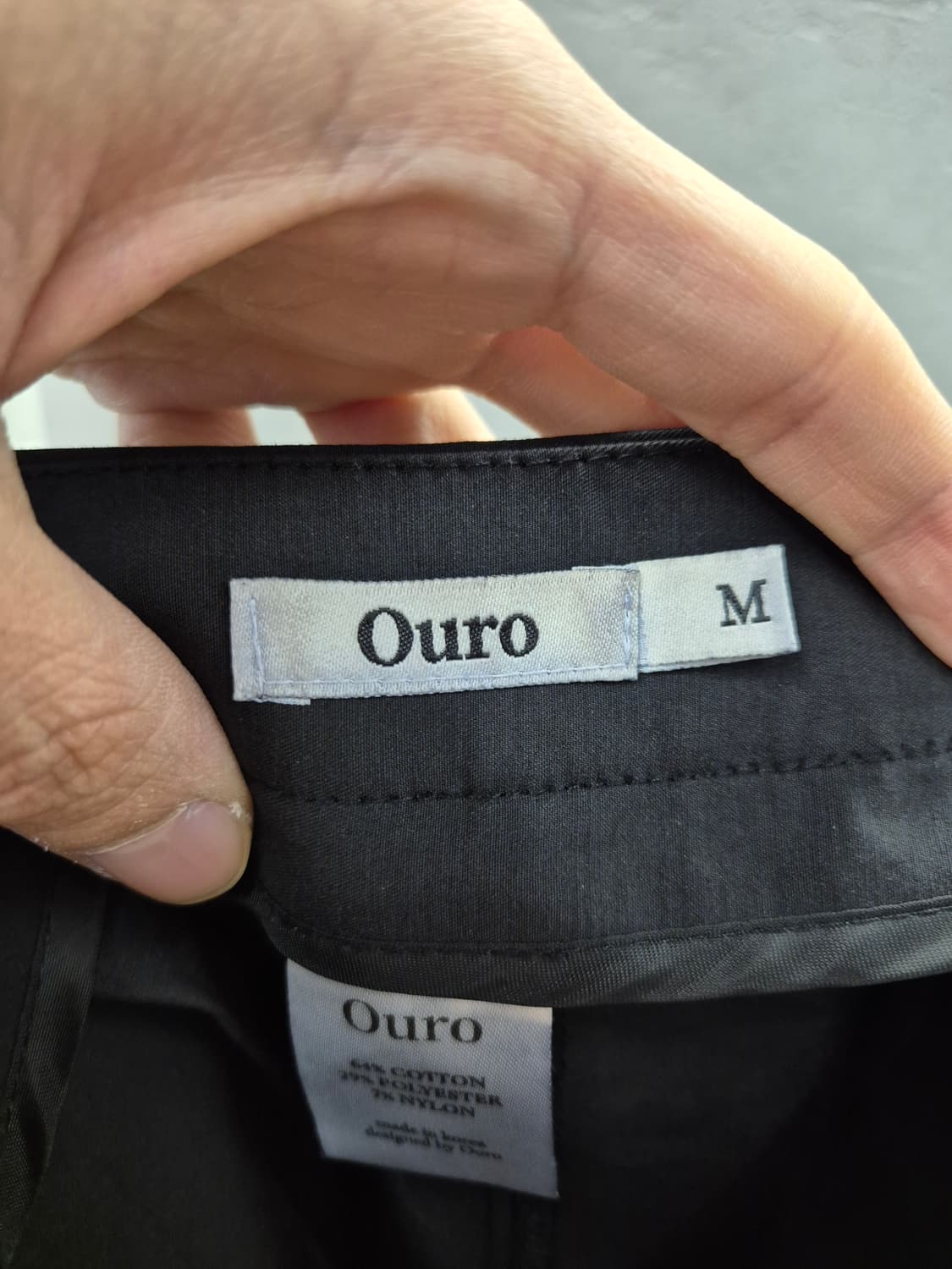 Ouro 블랙 랩 스커트 M 상품이미지6