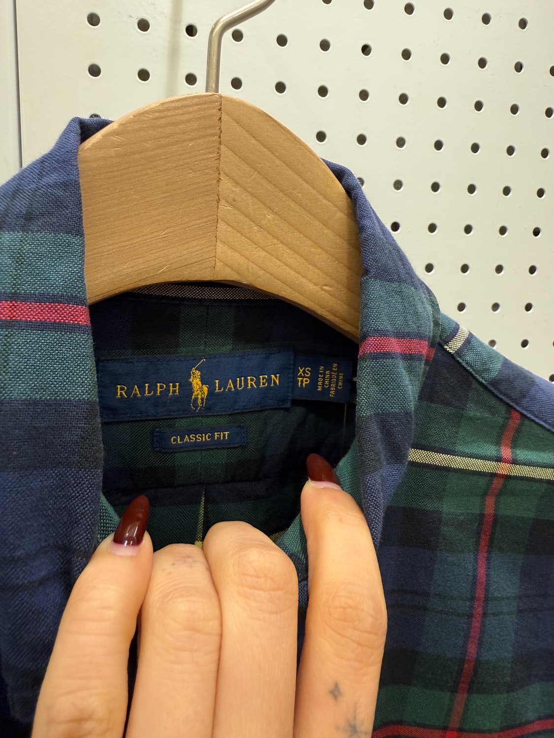 폴로랄프로렌 클래식핏 플래드 옥스포드 셔츠 U1622 상품이미지5