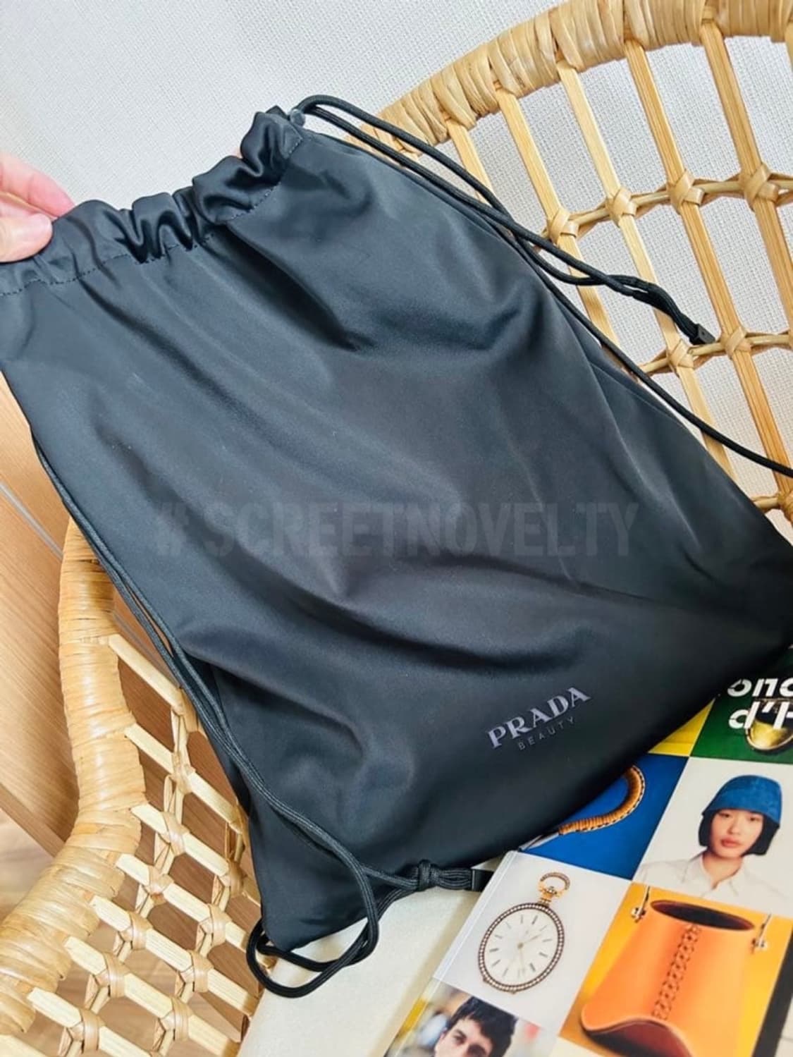 프라다 리미티드 양면 리버시블 백팩 핑크&블랙 상품이미지5