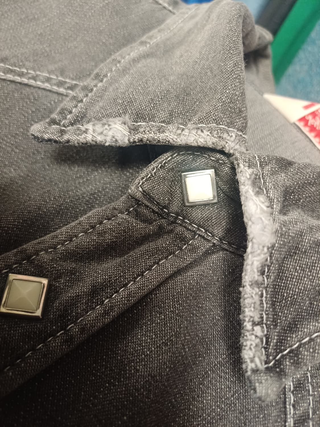 Lucky Store 웨스턴 데님셔츠 (L) 일본빈티지 상품이미지8