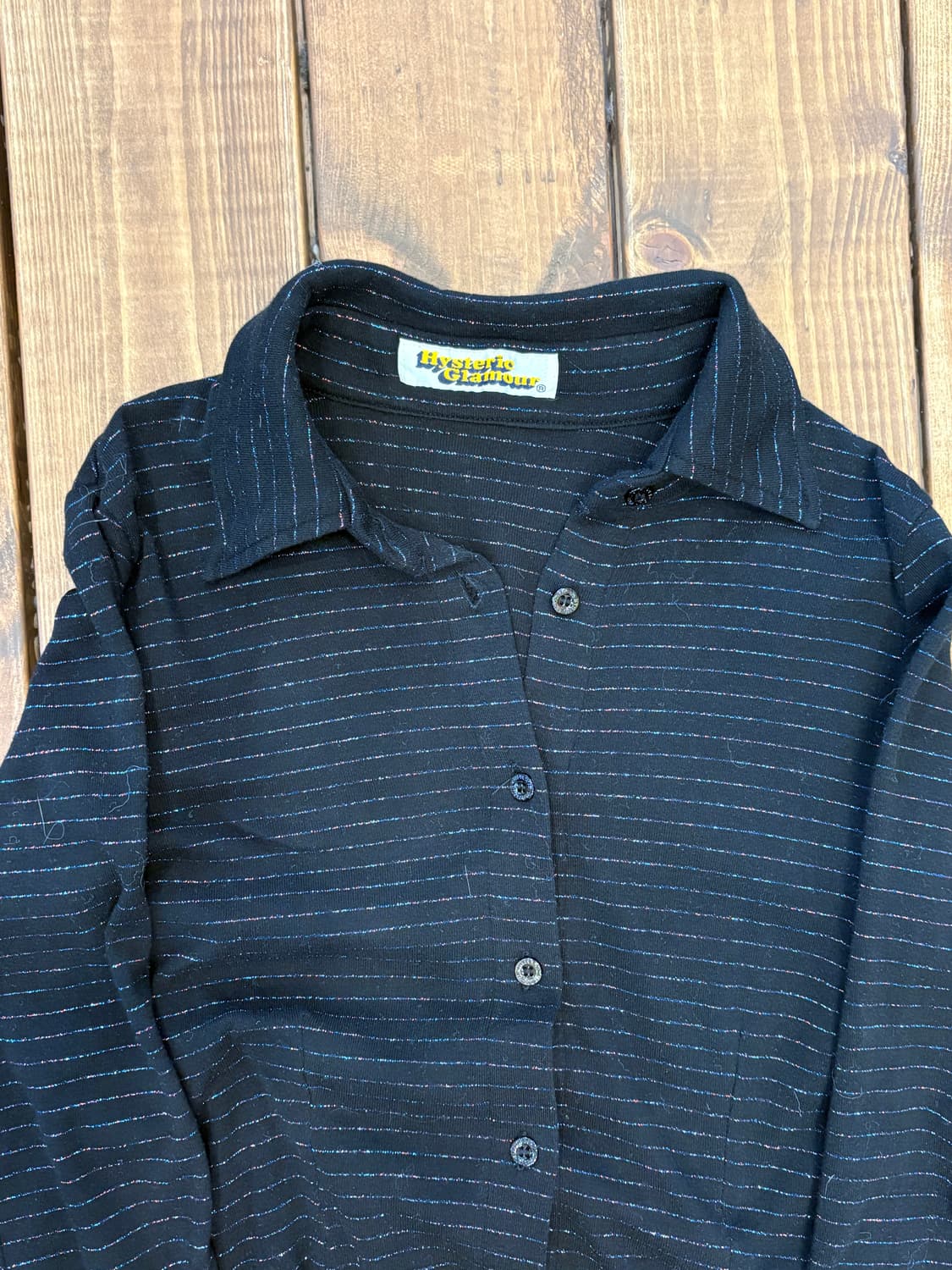 히스테릭글래머 백로고 글리터 셔츠 상품이미지7