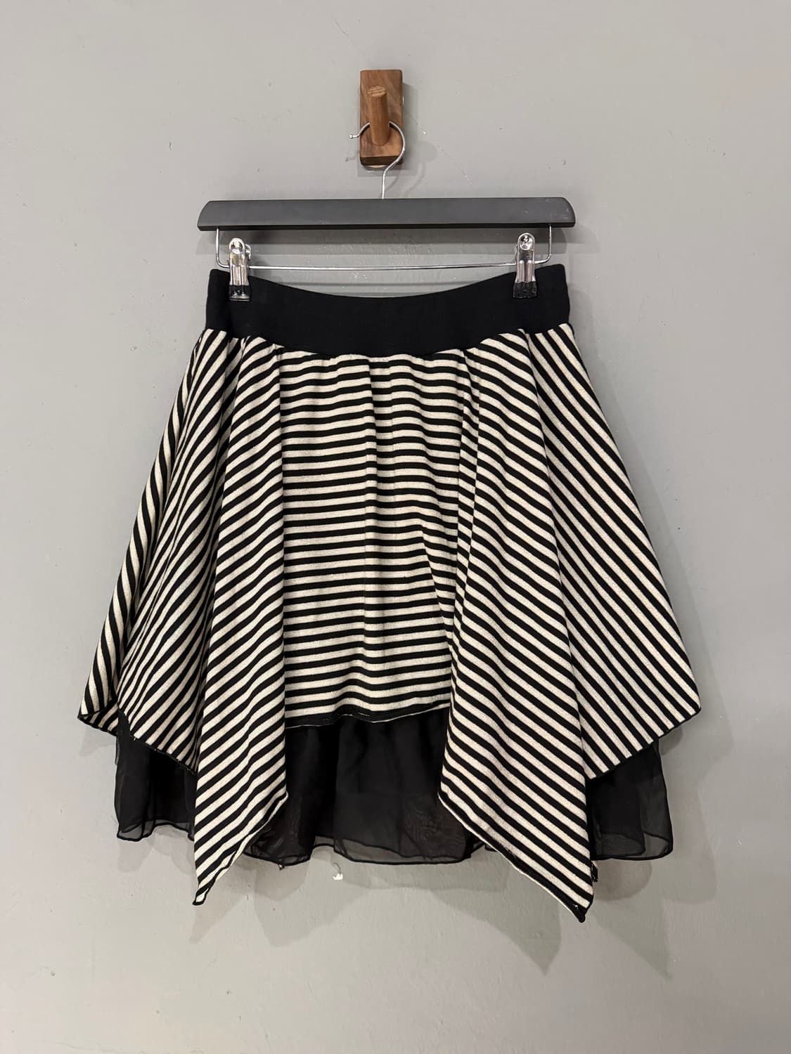 unbalance design stripe pattern skirt  상품이미지5