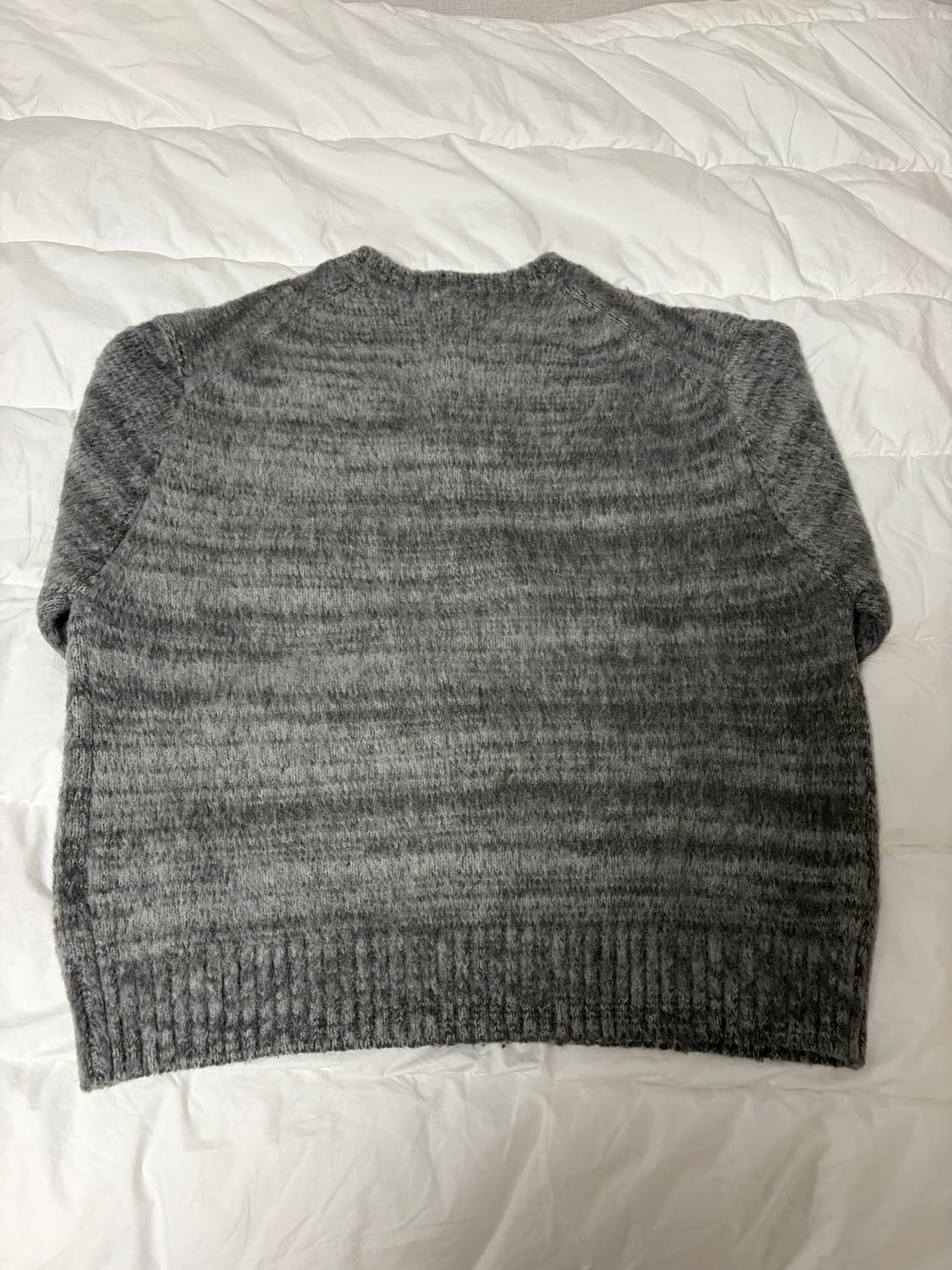 [100] 24f/w 벨리에 브러쉬드 탐 가디건 포그 그레이 상품이미지2