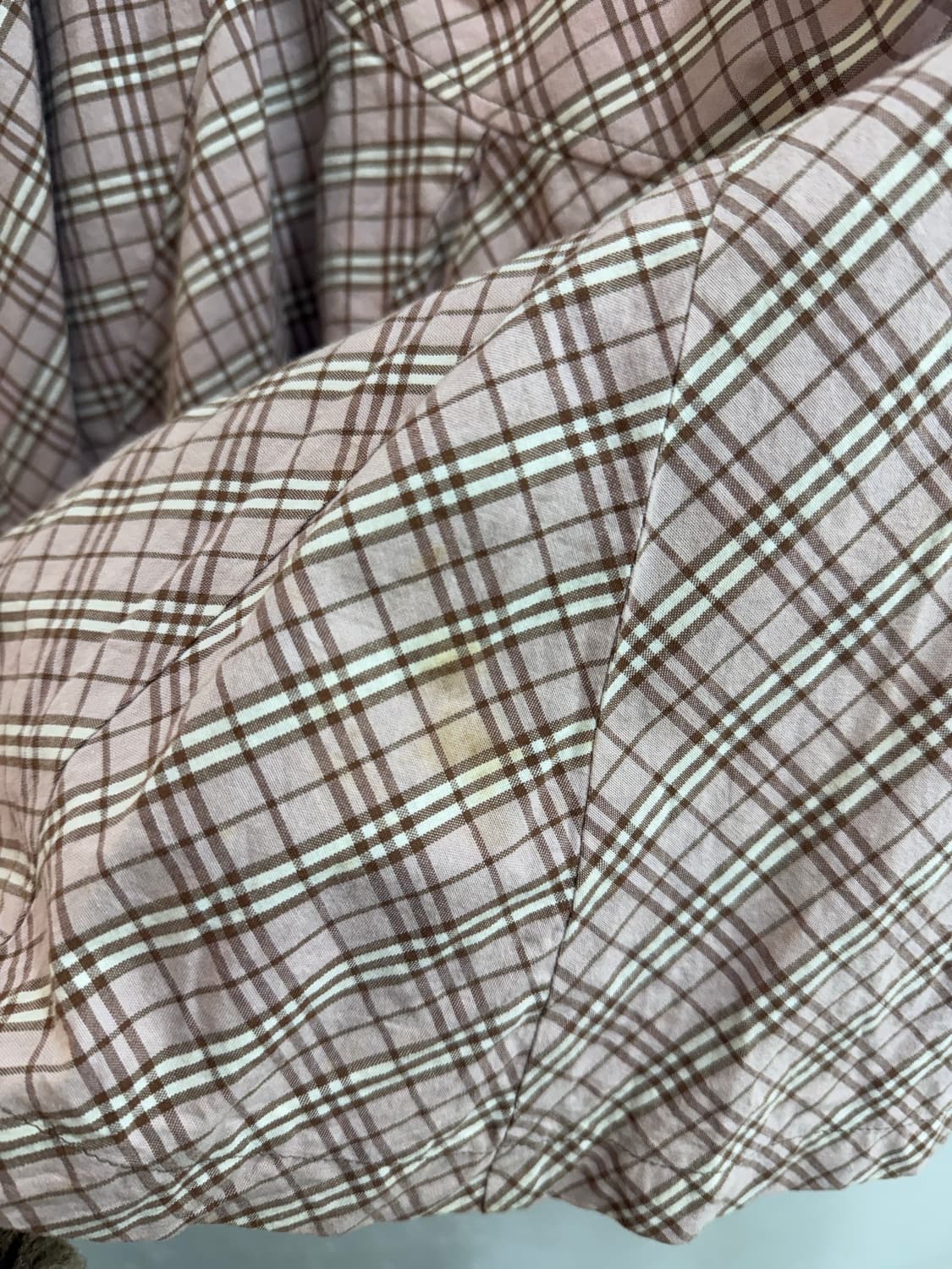 버버리 블루 라벨 핑크 체크 플리츠 스커트 🩷 상품이미지7