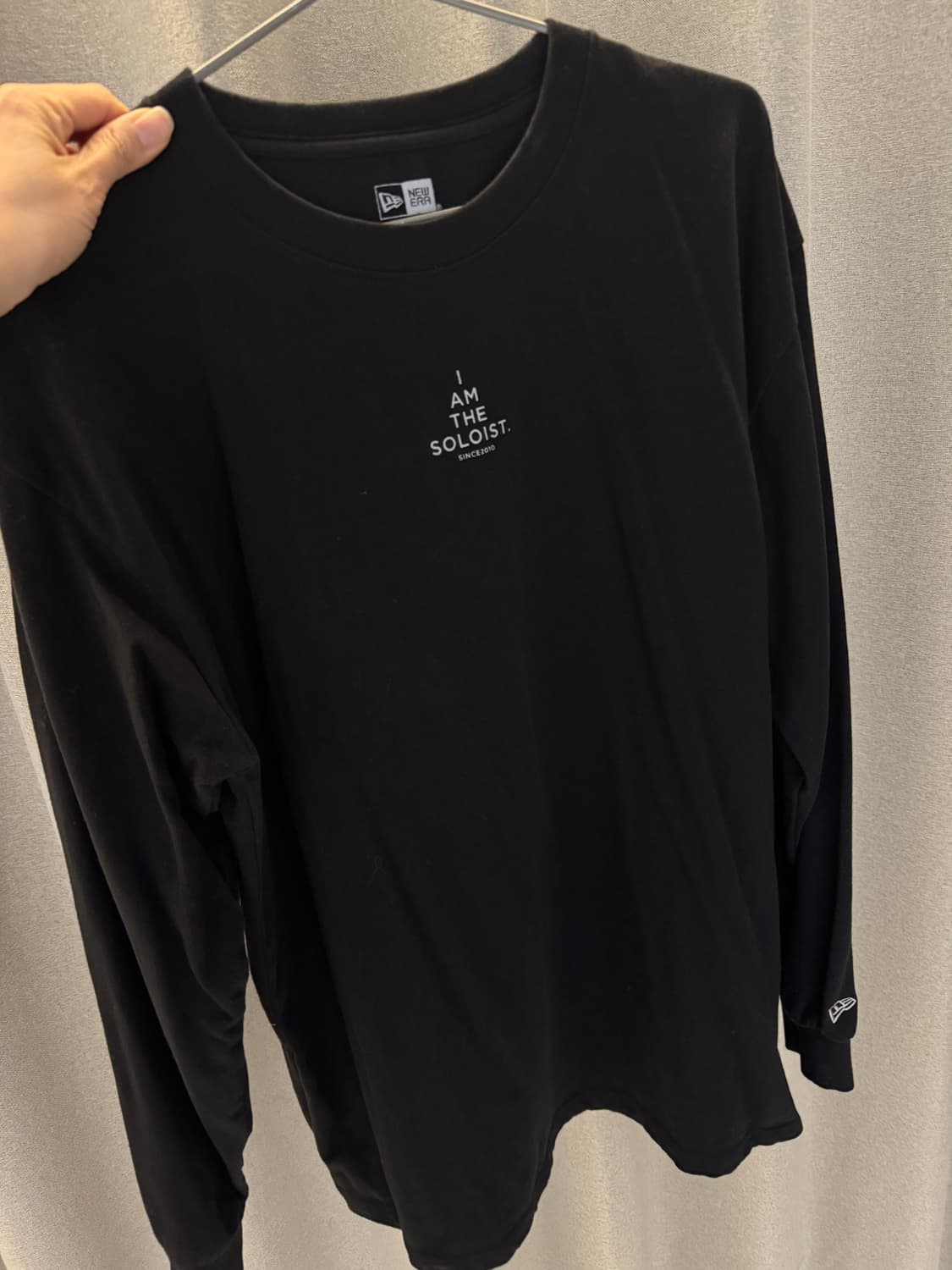 뉴에라x솔로이스트 롱블랙 티셔츠(XL) 상품이미지1