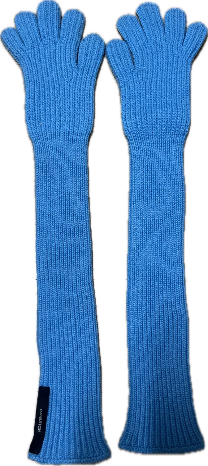 푸시버튼 니트 울 장갑 상품이미지2