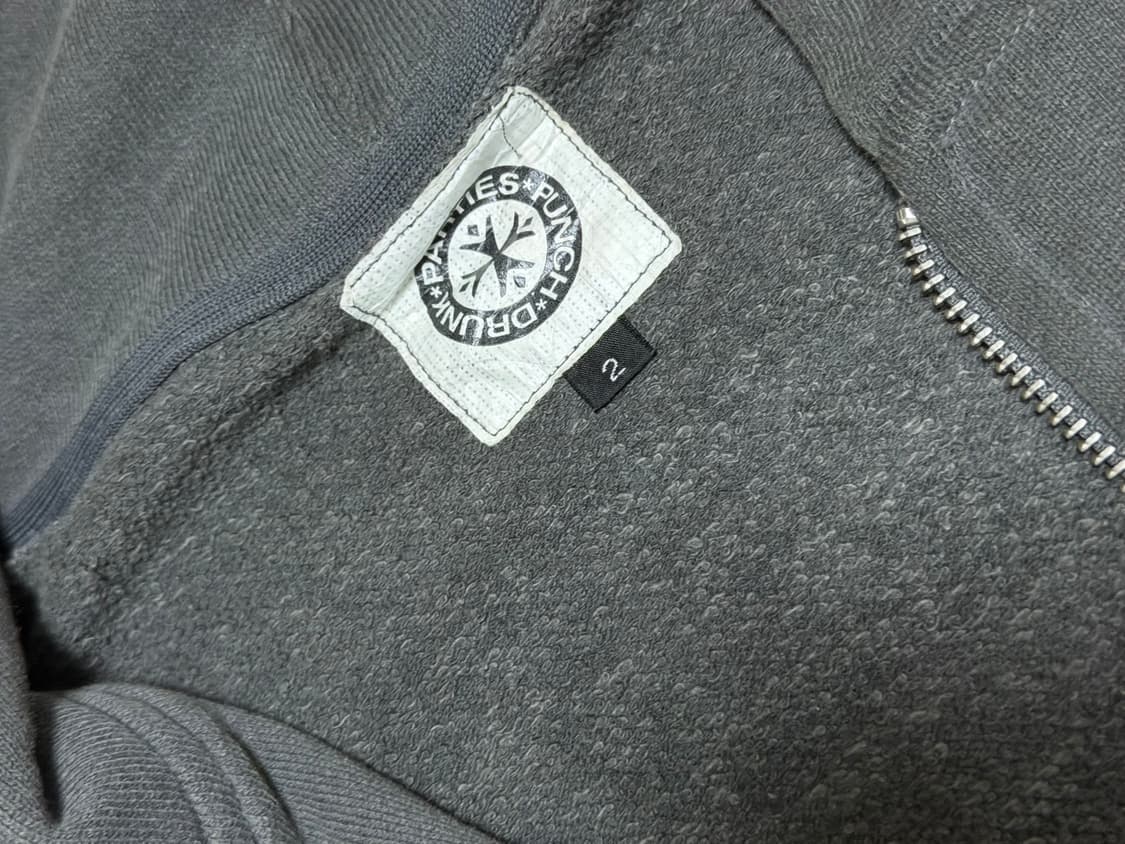 [2]펀치드렁크파티즈 후드집업 차콜 상품이미지5