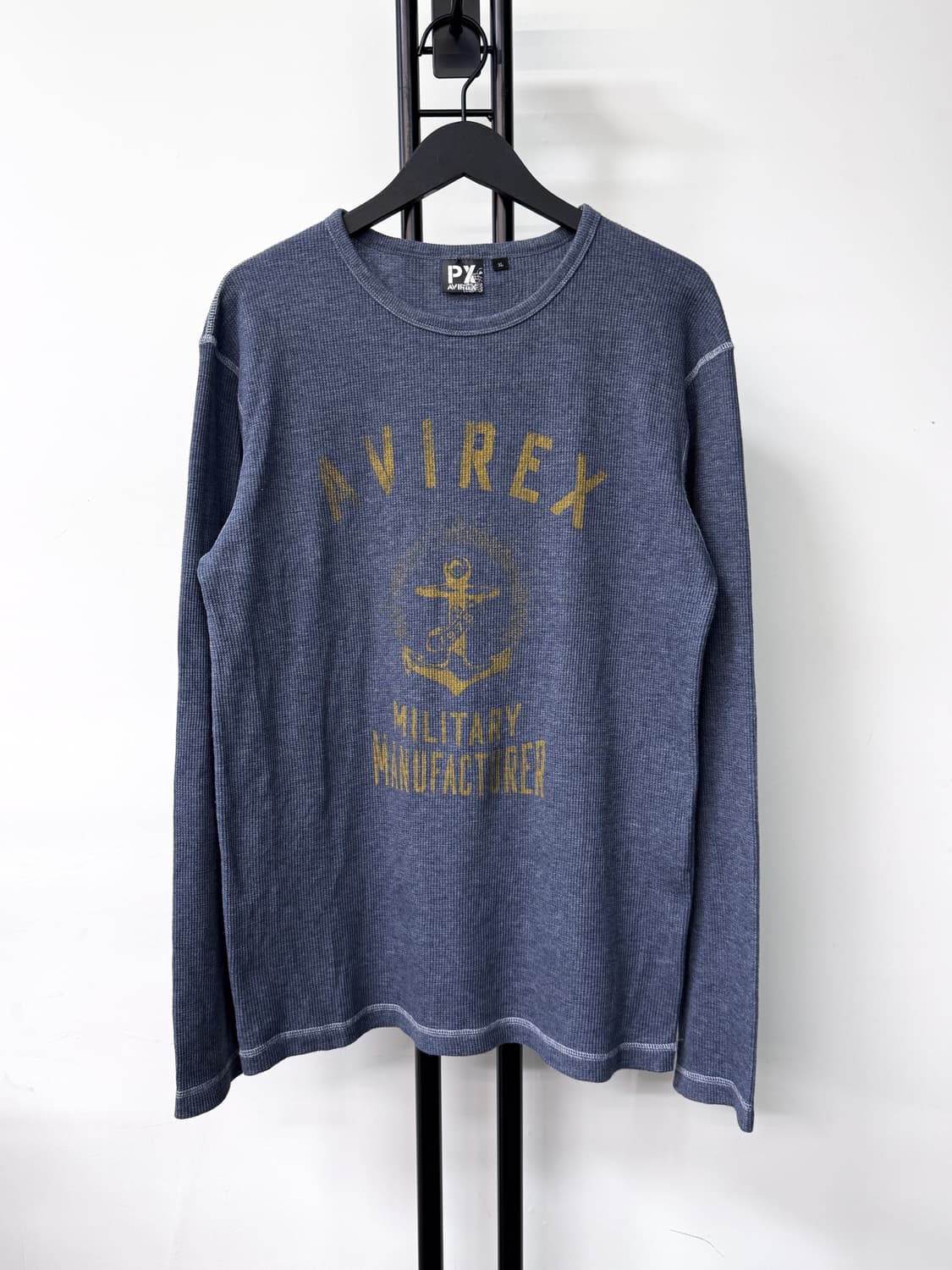 아비렉스 U.S 네이비 와플 롱슬리브 상품이미지1