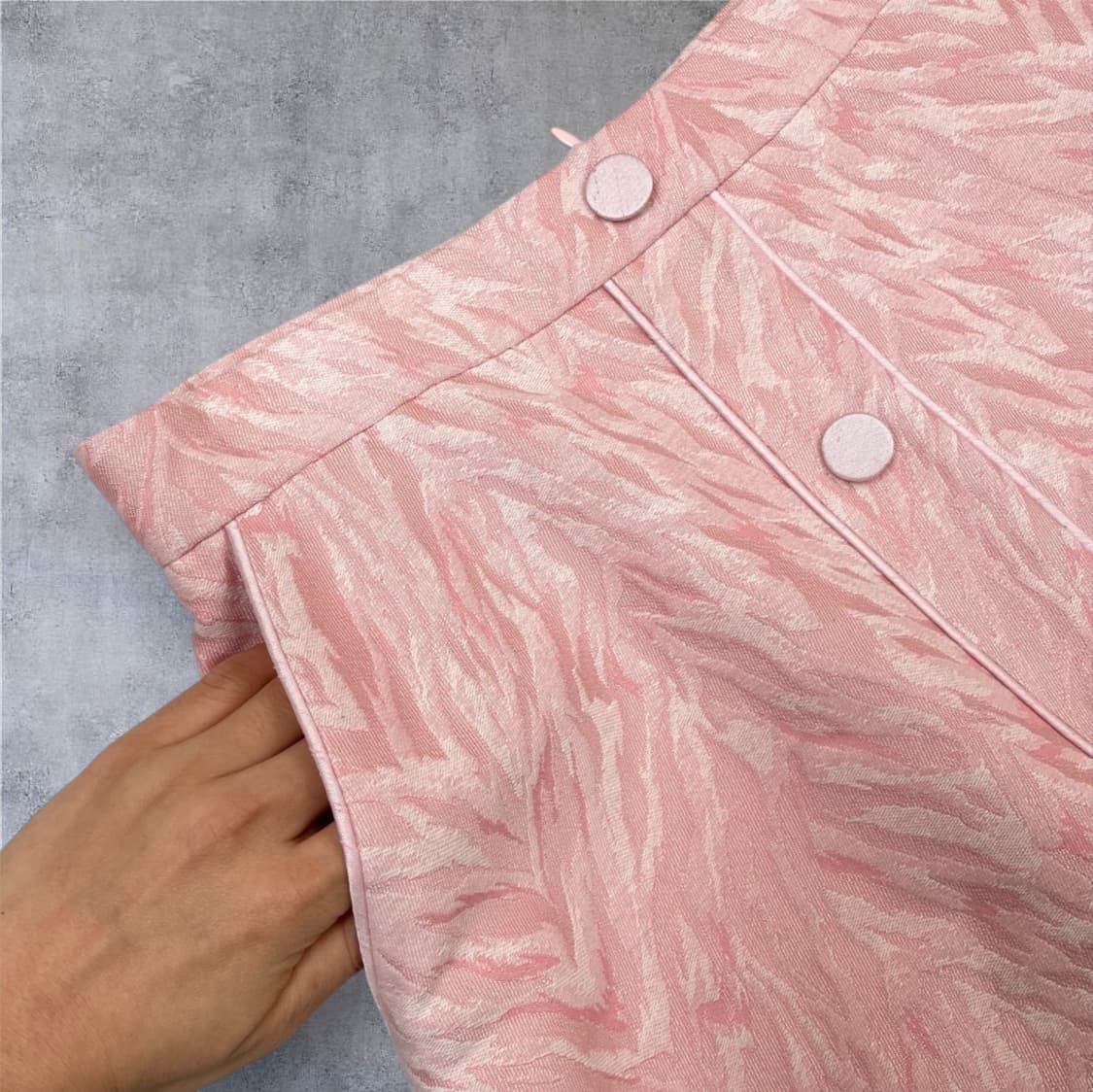 산드로 Sandro 핑크 지브라 자카드 미니스커트 2 상품이미지5