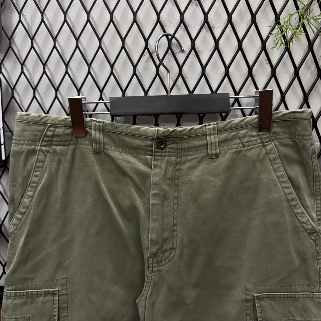 00s GAP 노르망디 카고 반바지 사이드 포켓 포인트 카키 상품이미지3