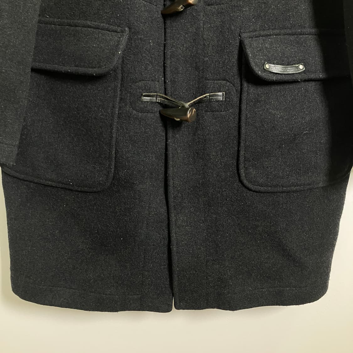 폴로 랄프로렌 차콜 울 후드 더플 코트  상품이미지5