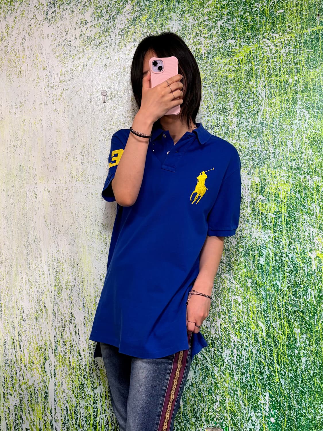 폴로 빅포니 치프키프 블루 반팔 카라 티셔츠 L 상품이미지1