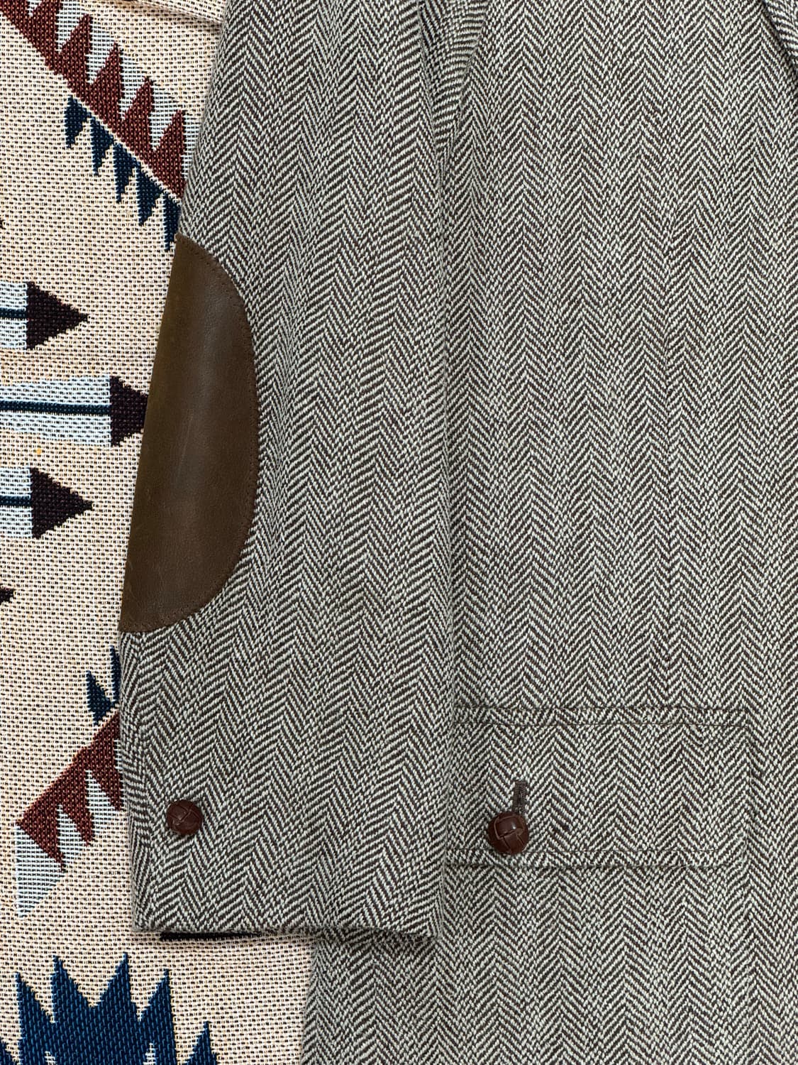 폴로 헤링본 엘보 패치 자켓 42 상품이미지5