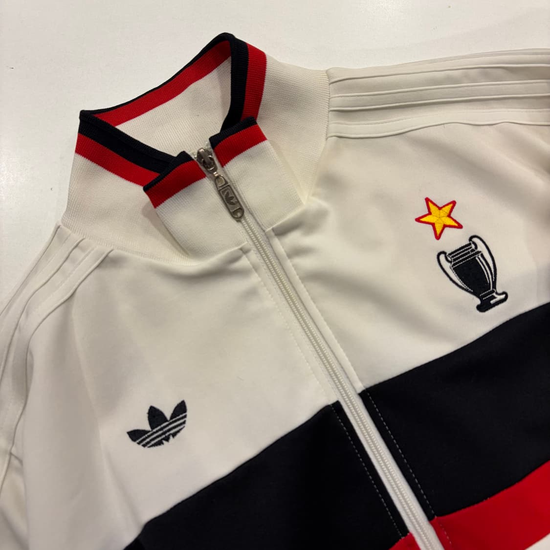 [L] 07s 아디다스 AC밀란 트랙탑 화이트 져지 B721 상품이미지4