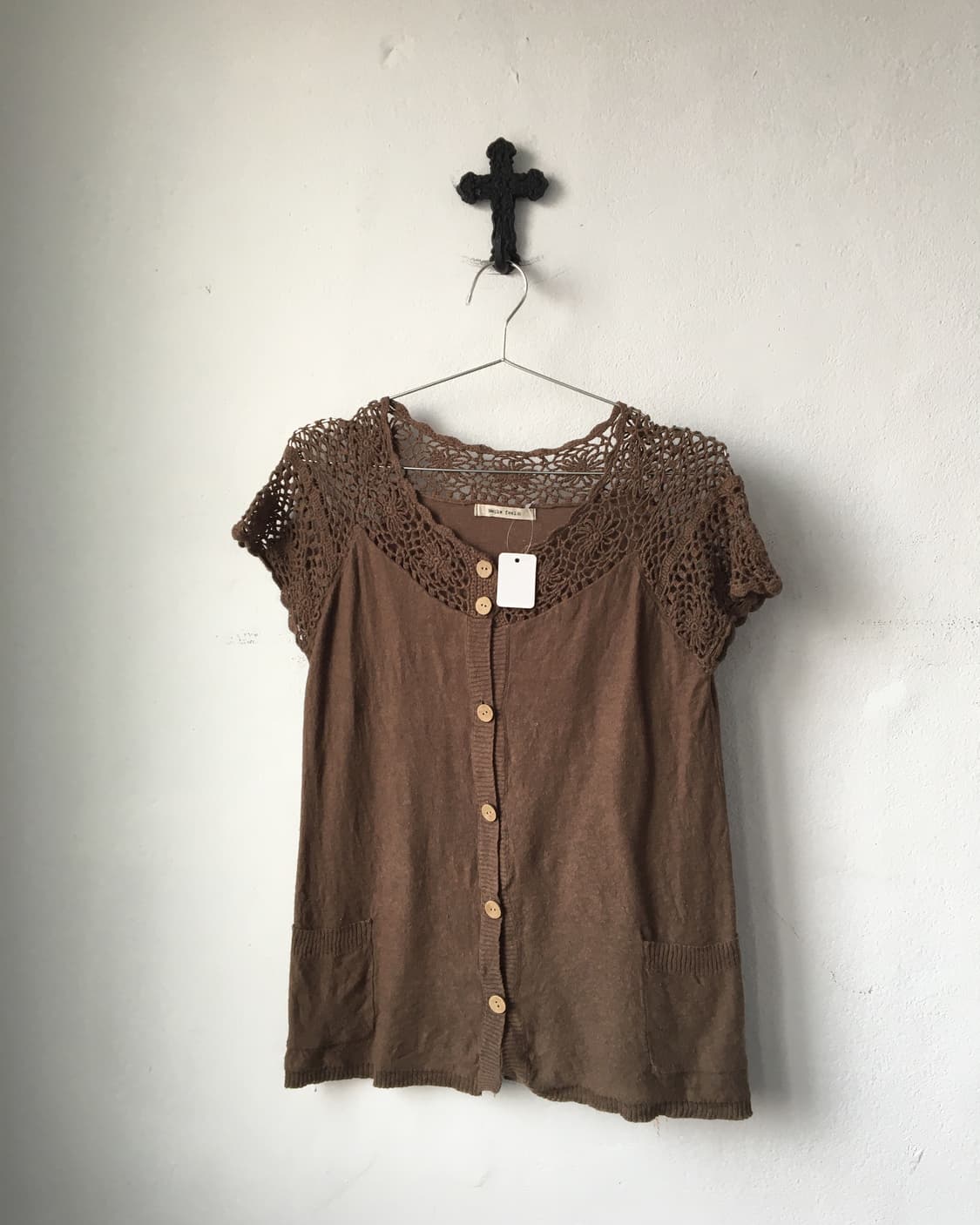 Crochet trimming point blouse 상품이미지2
