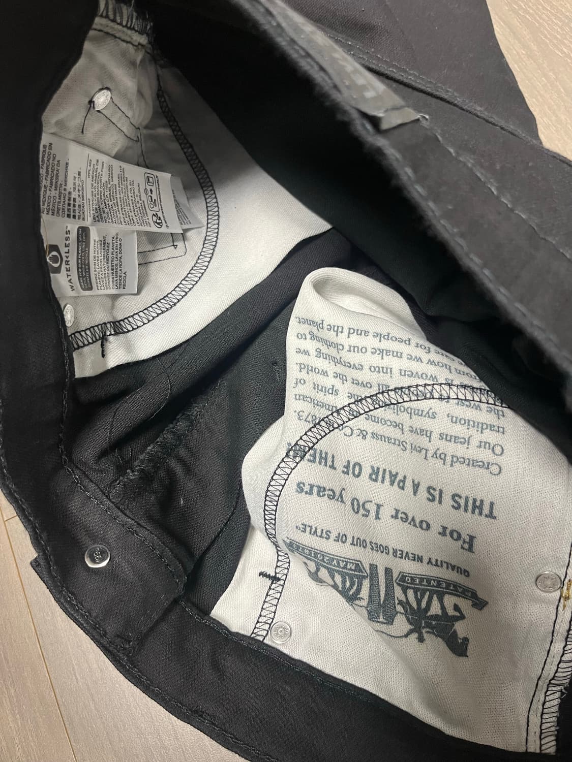 리바이스569 w29l30 블랙진 상품이미지3