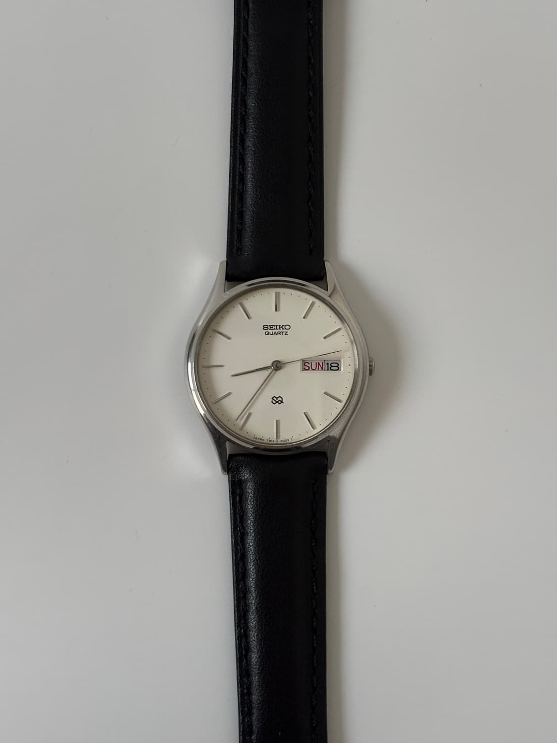 1980s SQ White Dial Silver Quartz 상품이미지3