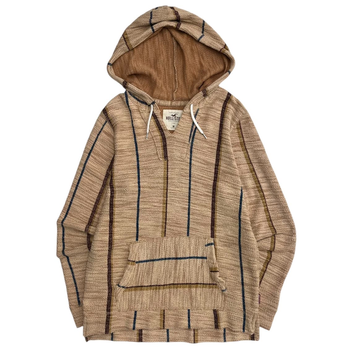 홀리스터 멀티컬러 배색 베이지 후드 M 상품이미지2