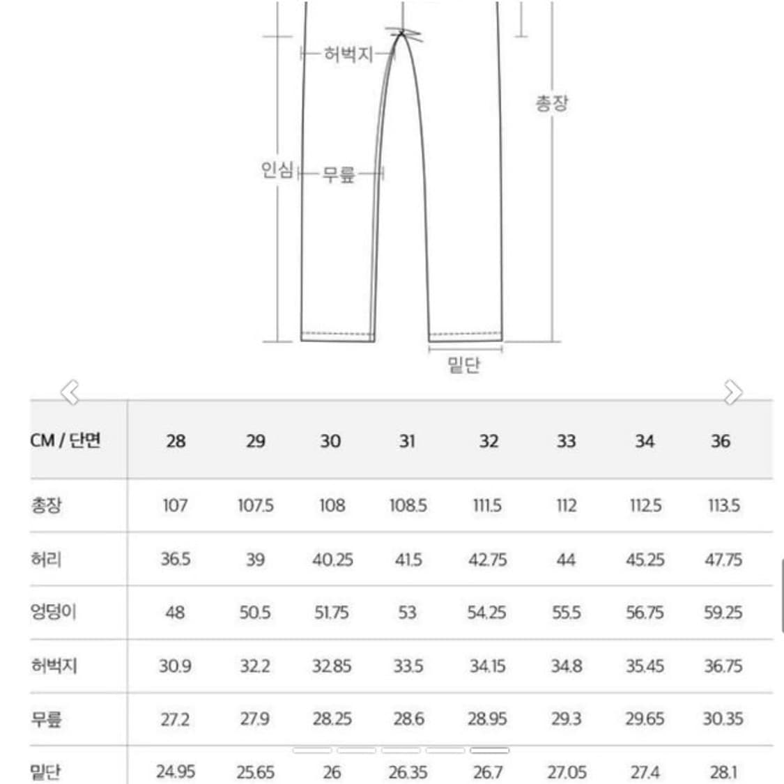 33/플랙X깡 스타일리스트/원 턱 와이드 데님팬츠 k91 상품이미지3