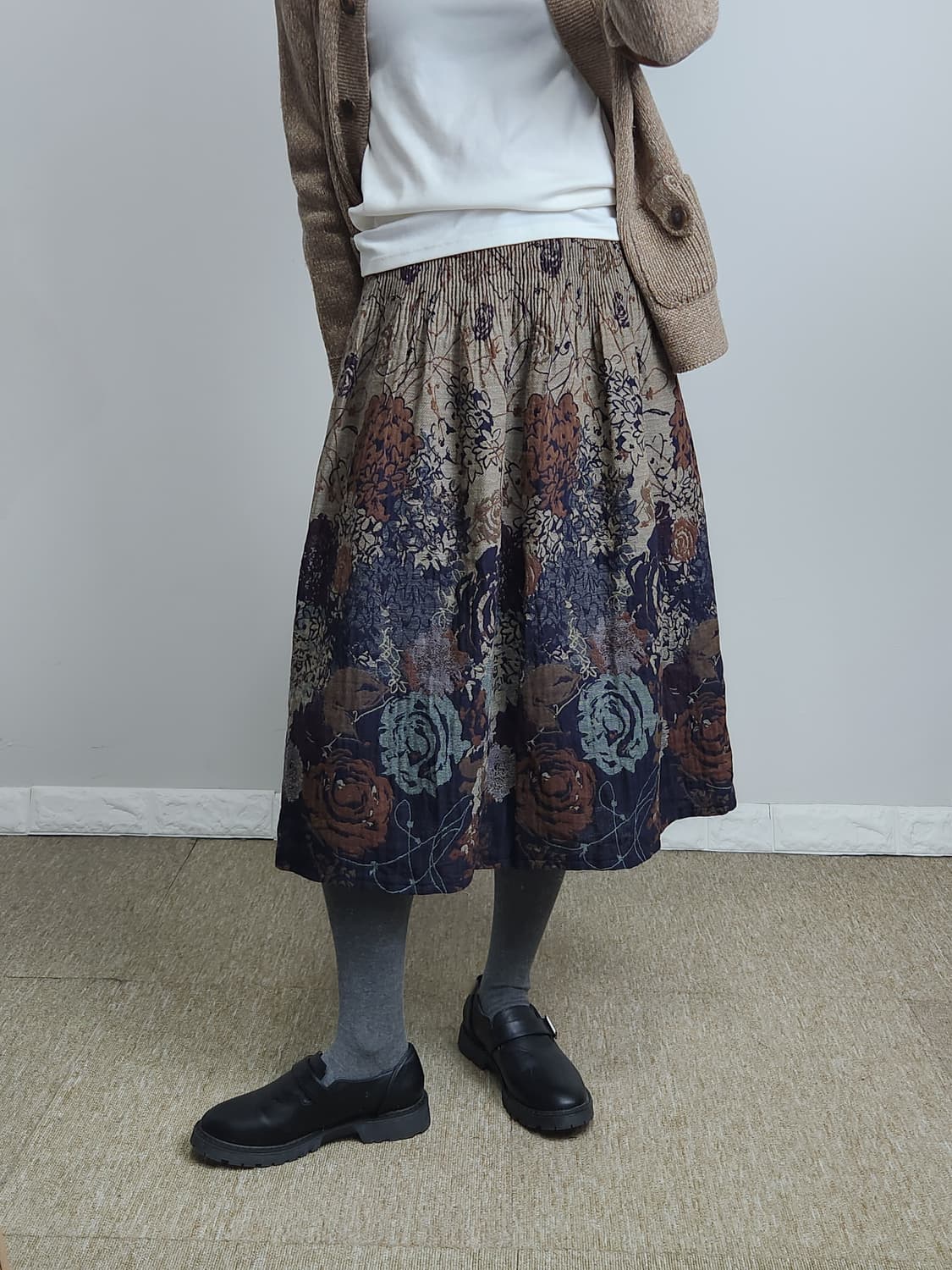 플로럴 자수 스커트 상품이미지5