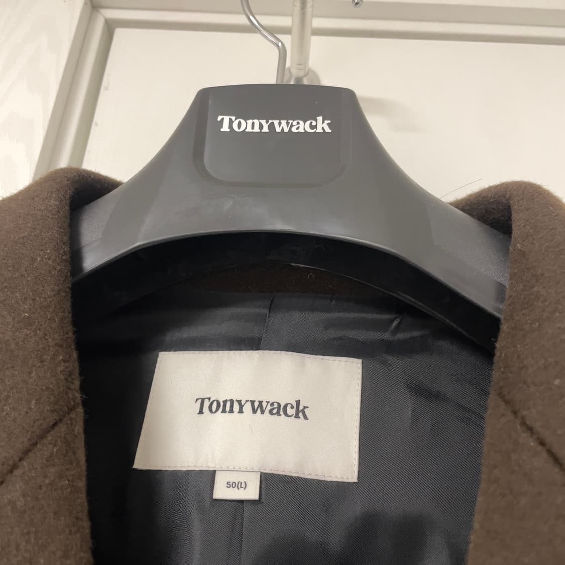 토니웩 캐시미어 더블코트 다크 브라운 상품이미지3