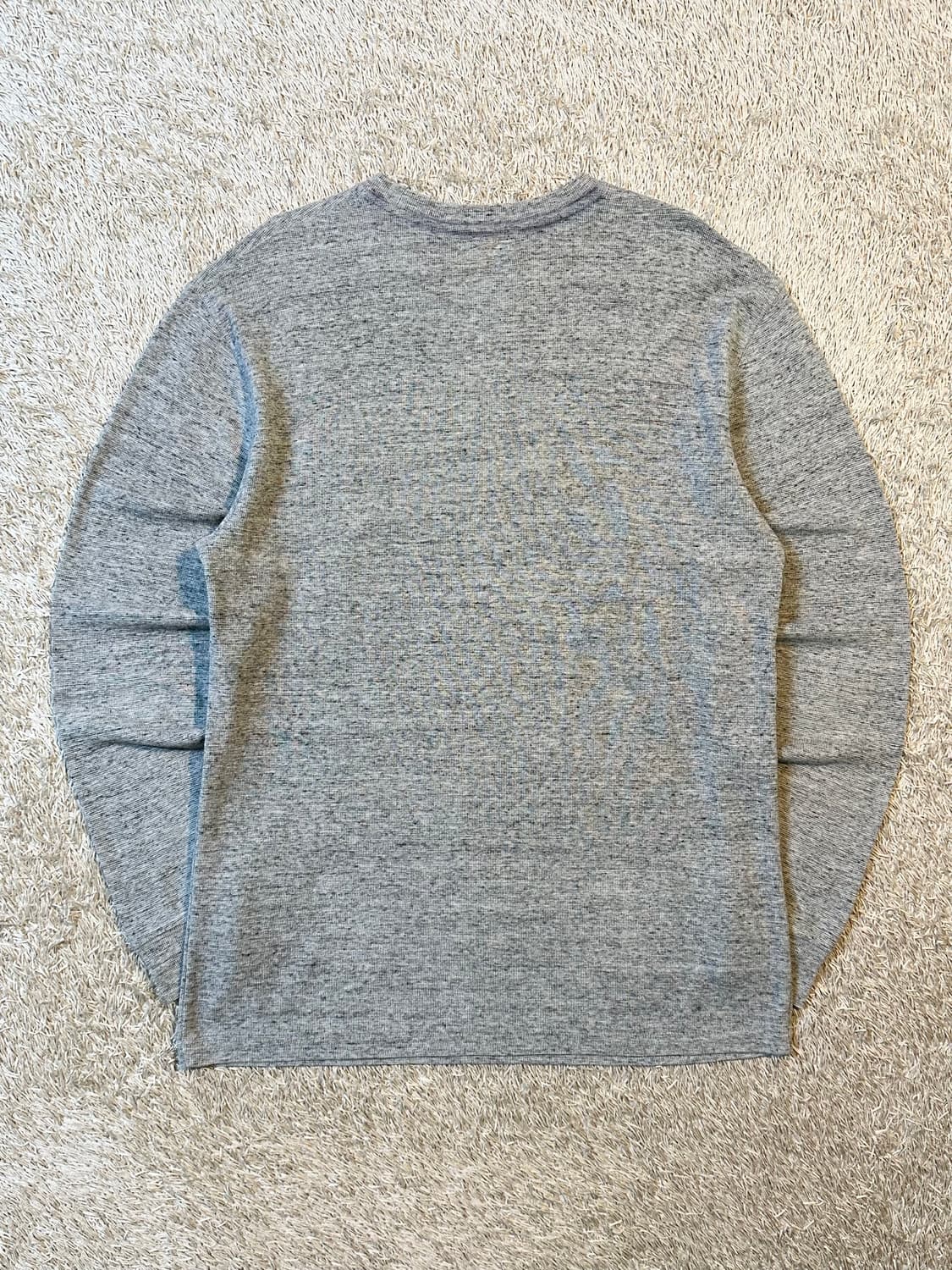 폴로 랄프로렌 POLO 신형 네이비포니 와플 롱슬리브 그레이 상품이미지3